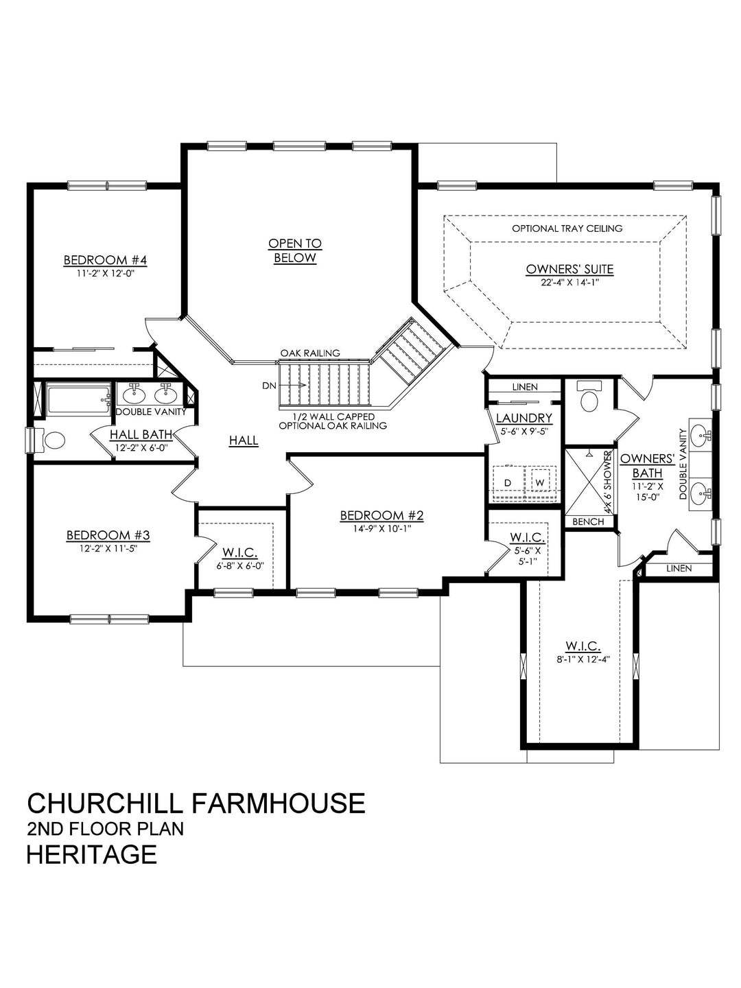 Churchill Farmhouse Heritage Series- 2nd Floor Side-Entry