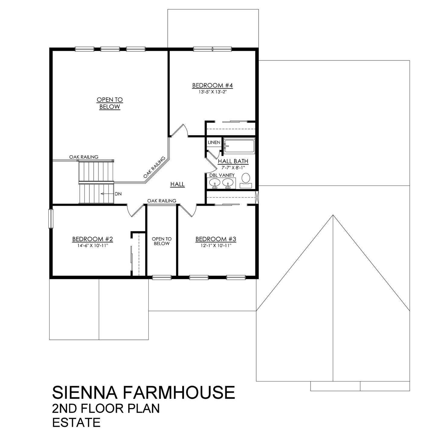 Sienna Farmhouse Estate Series- 2nd Floor Plan