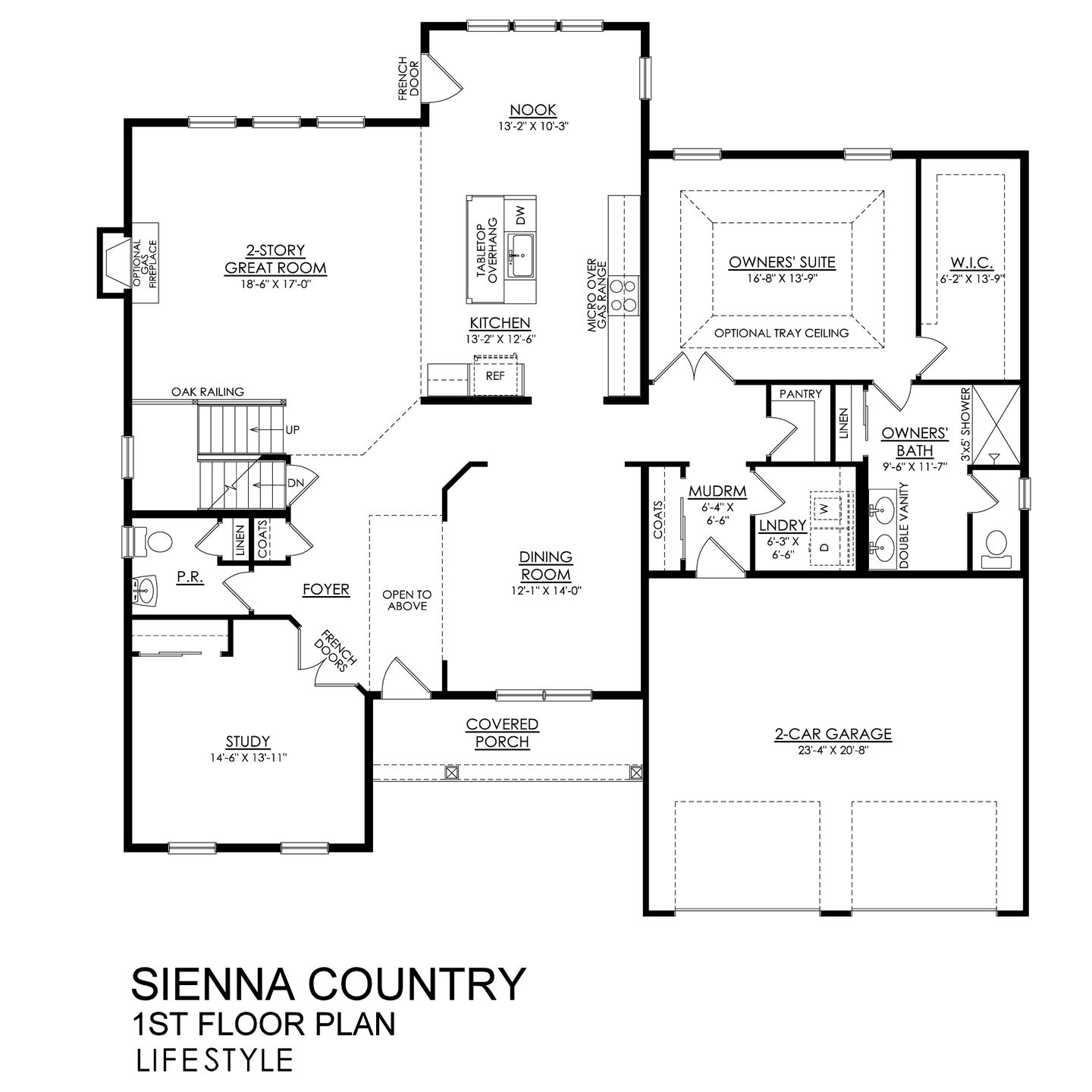 Sienna Country Lifestyle Series- 1st Floor Plan