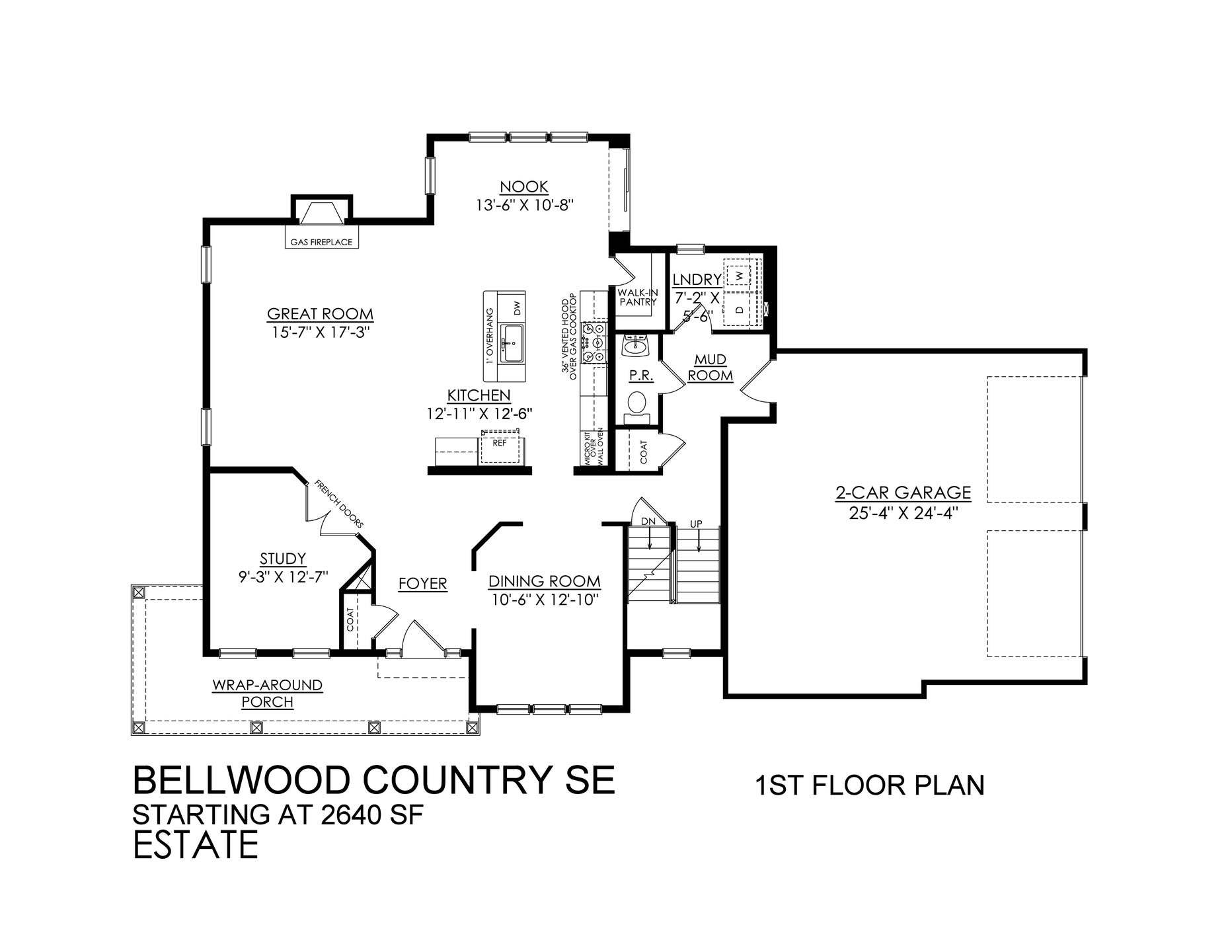 Bellwood Country Estate Series- 1st Floor Plan