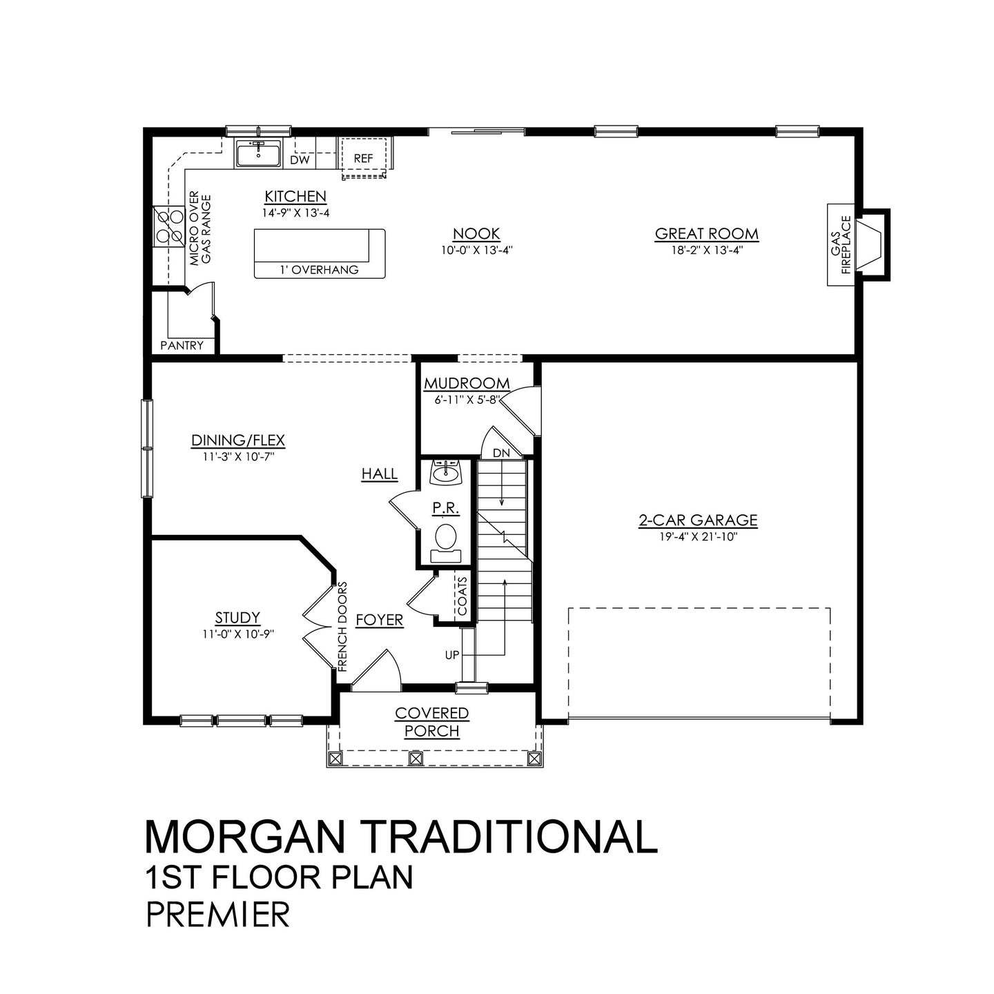 Morgan Traditional Premier Series - 1st Floor Plan