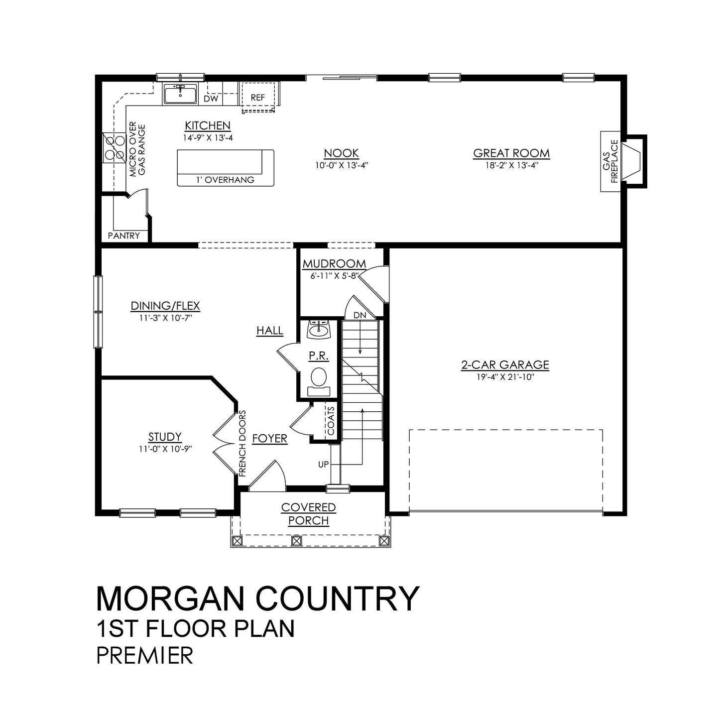 Morgan Country Premier Series - 1st Floor Plan