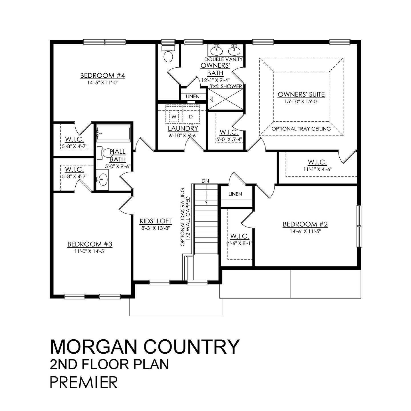 Morgan Country Premier Series - Second Floor Plan