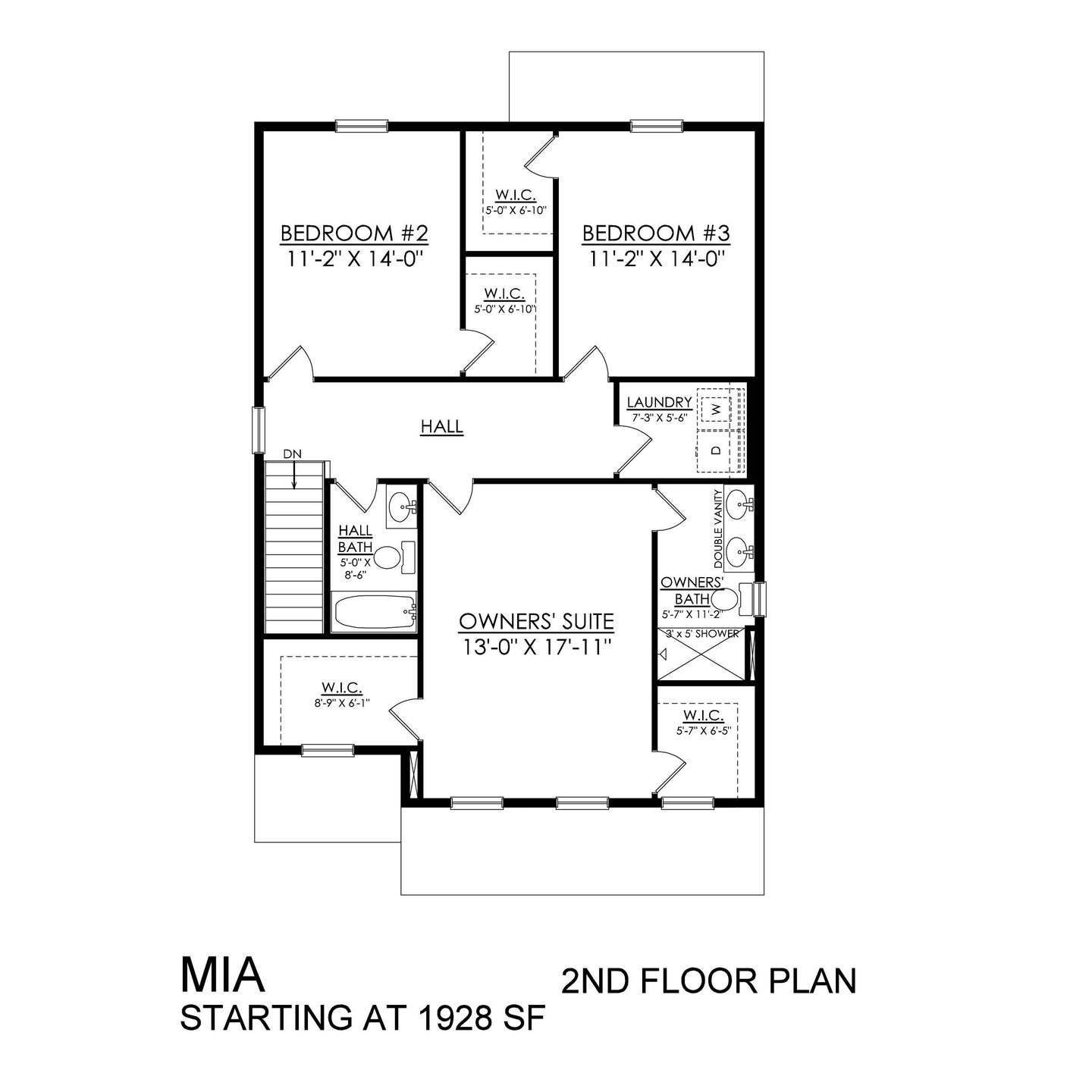 Mia - 2nd Floor Plan