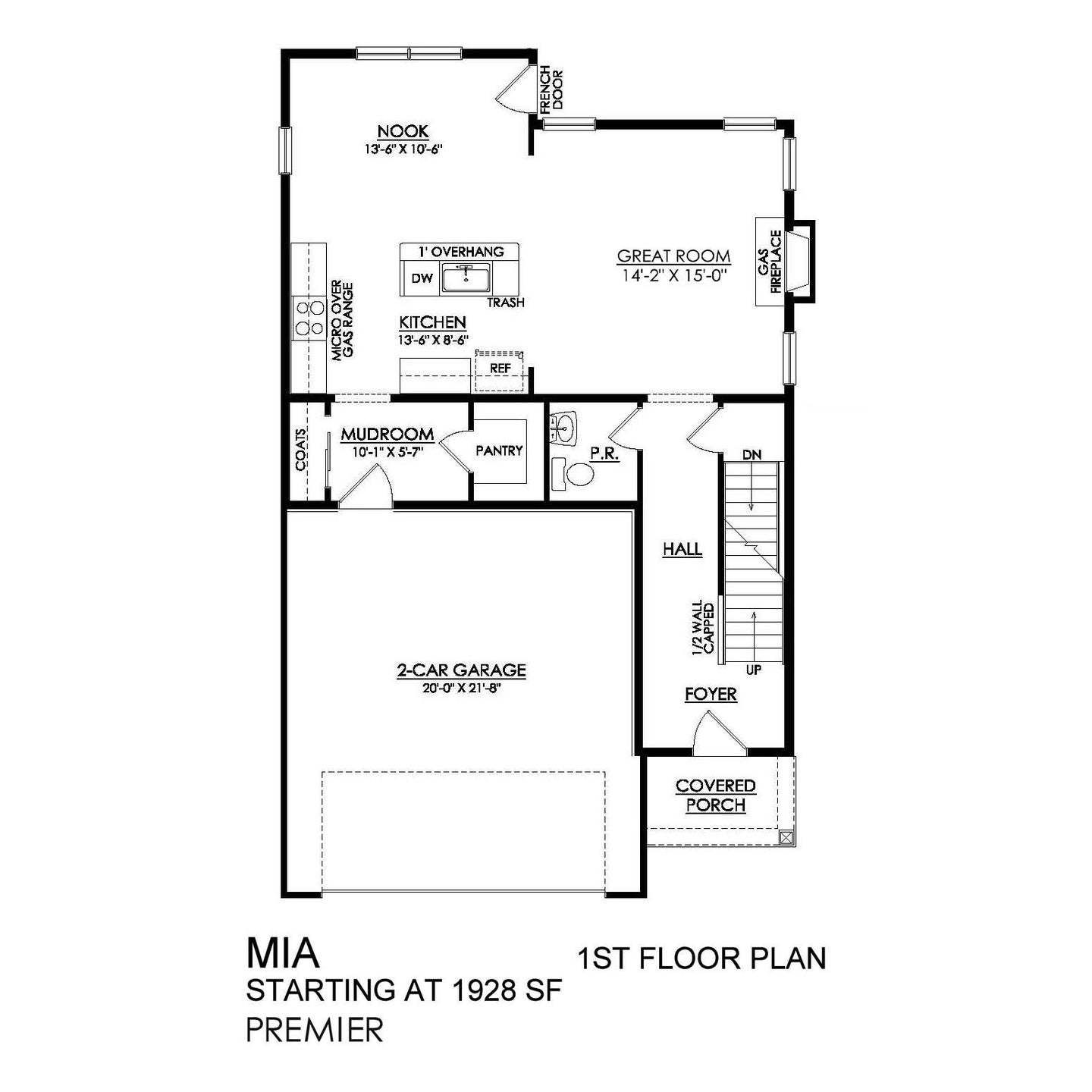 Mia Premier Series - 1st Floor Plan