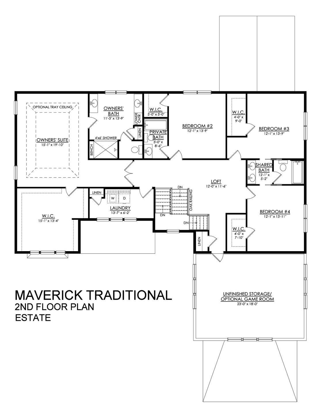 Maverick Traditional Estate Series- 2nd Floor