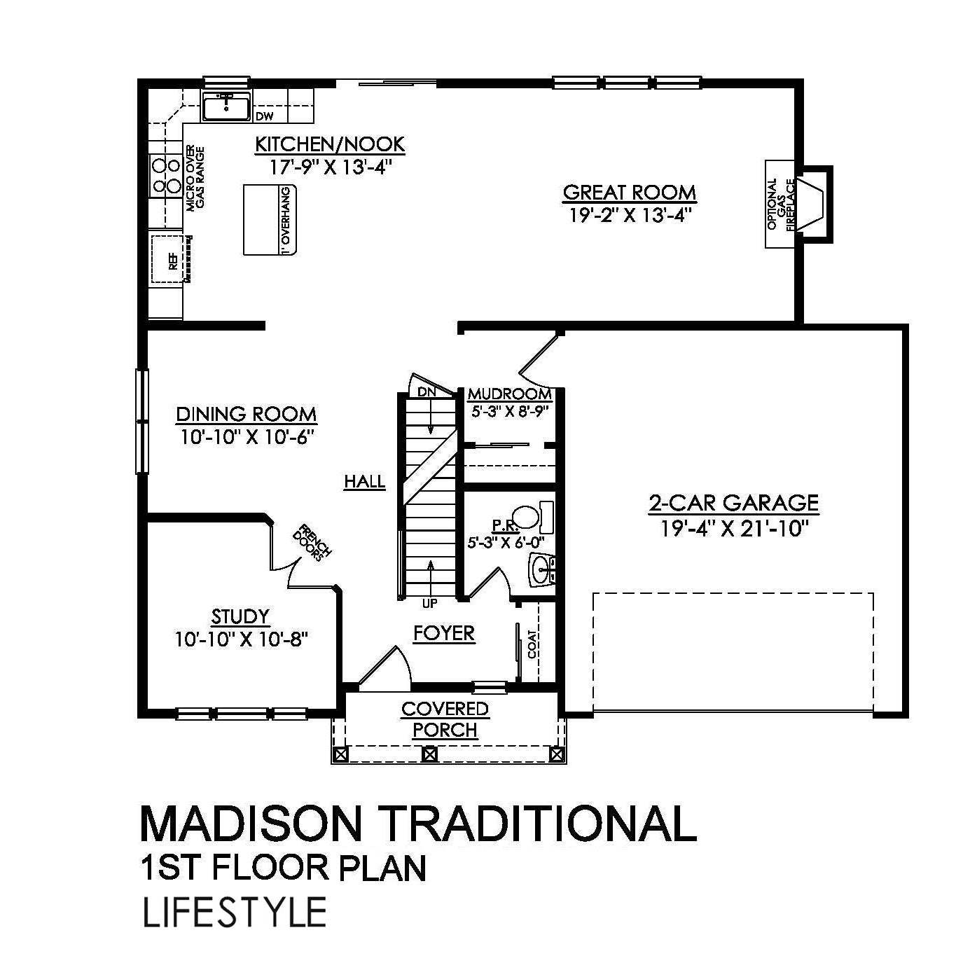 Madison Traditional Lifestyle Series- 1st Floor