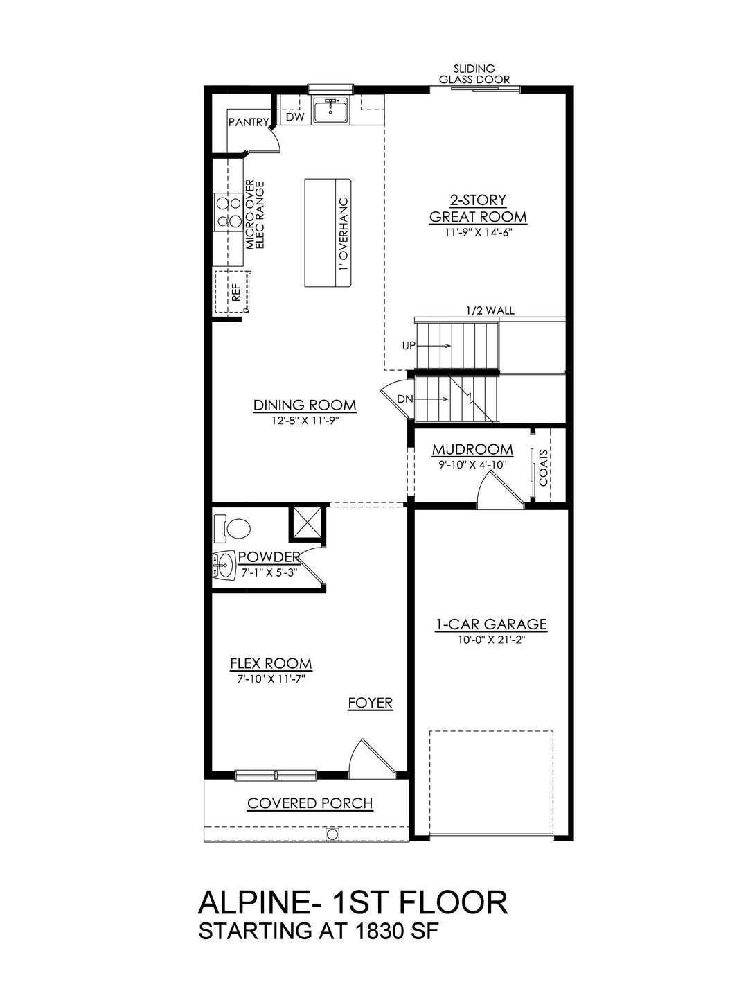 Alpine - 1st Floor Plan