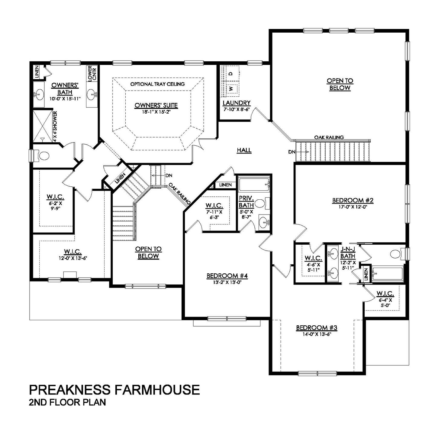 Preakness Farmhouse Estate Series- 2nd Floor Side-Entry