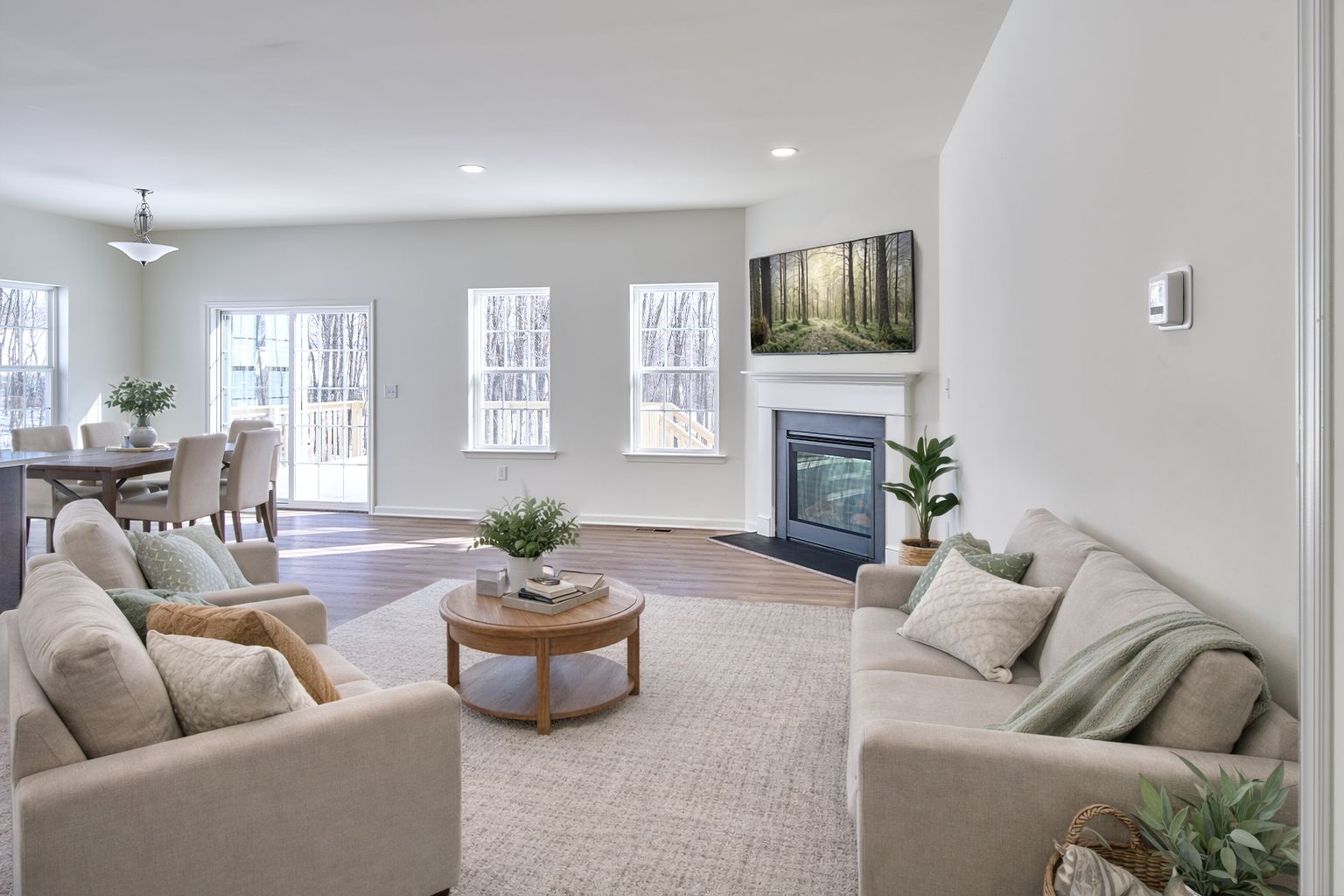 Pinehurst with Optional Corner Fireplace
