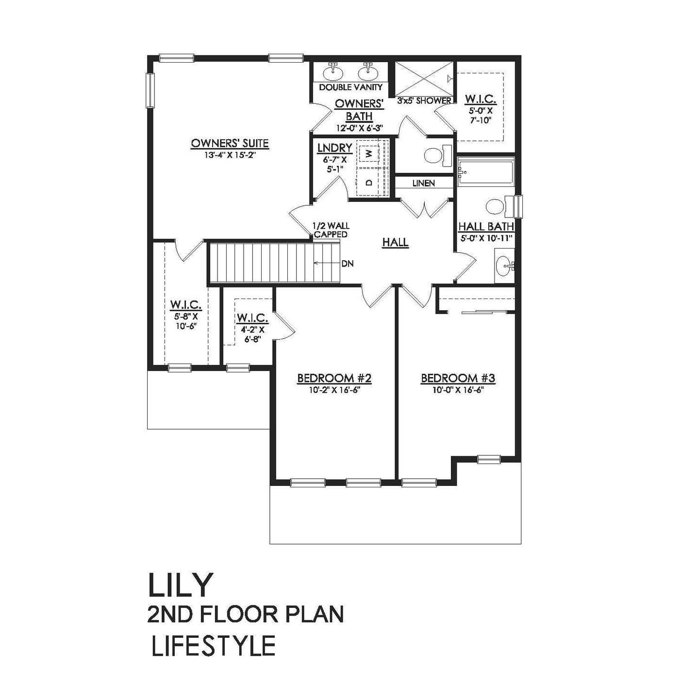 Lily Lifestyle Series - 2nd Floor Plan