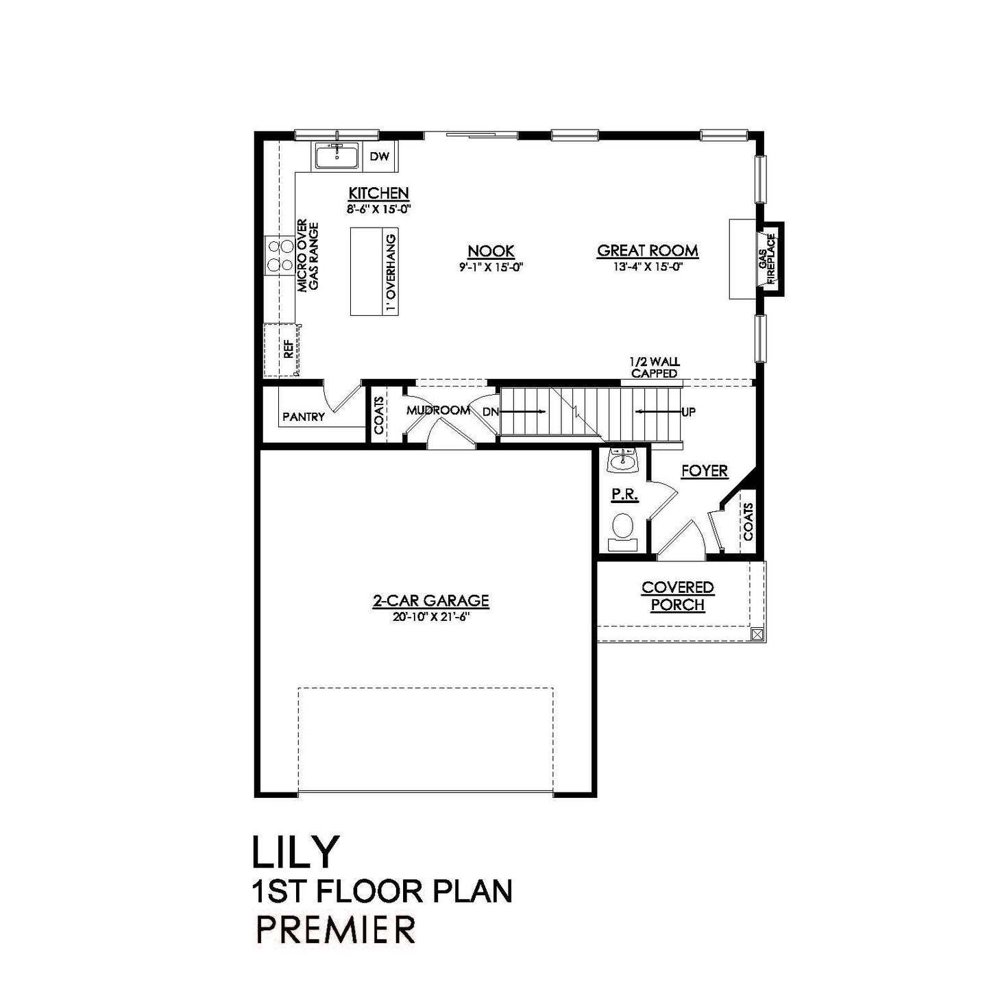 Lily Premier Series - 1st Floor Plan