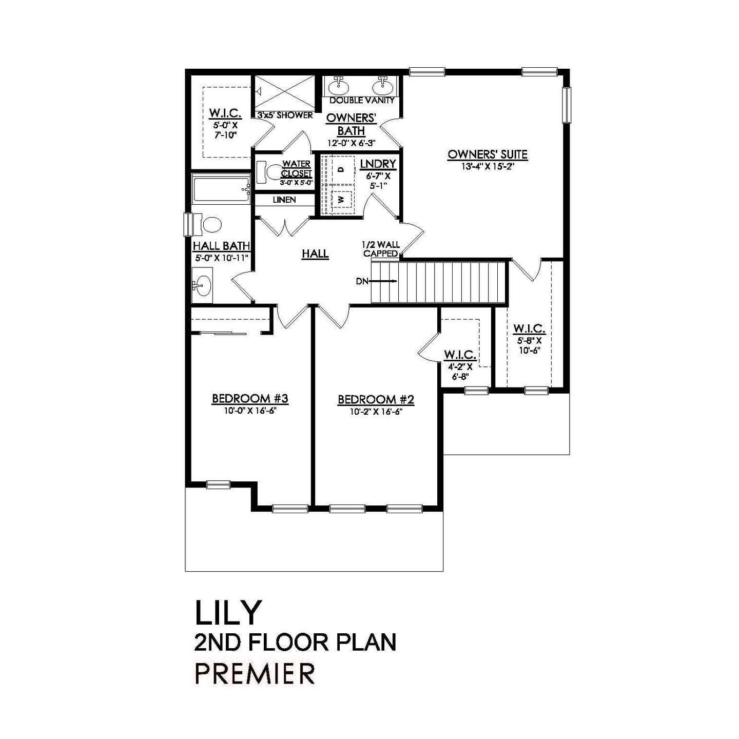 Lily Premier Series - 2nd Floor Plan