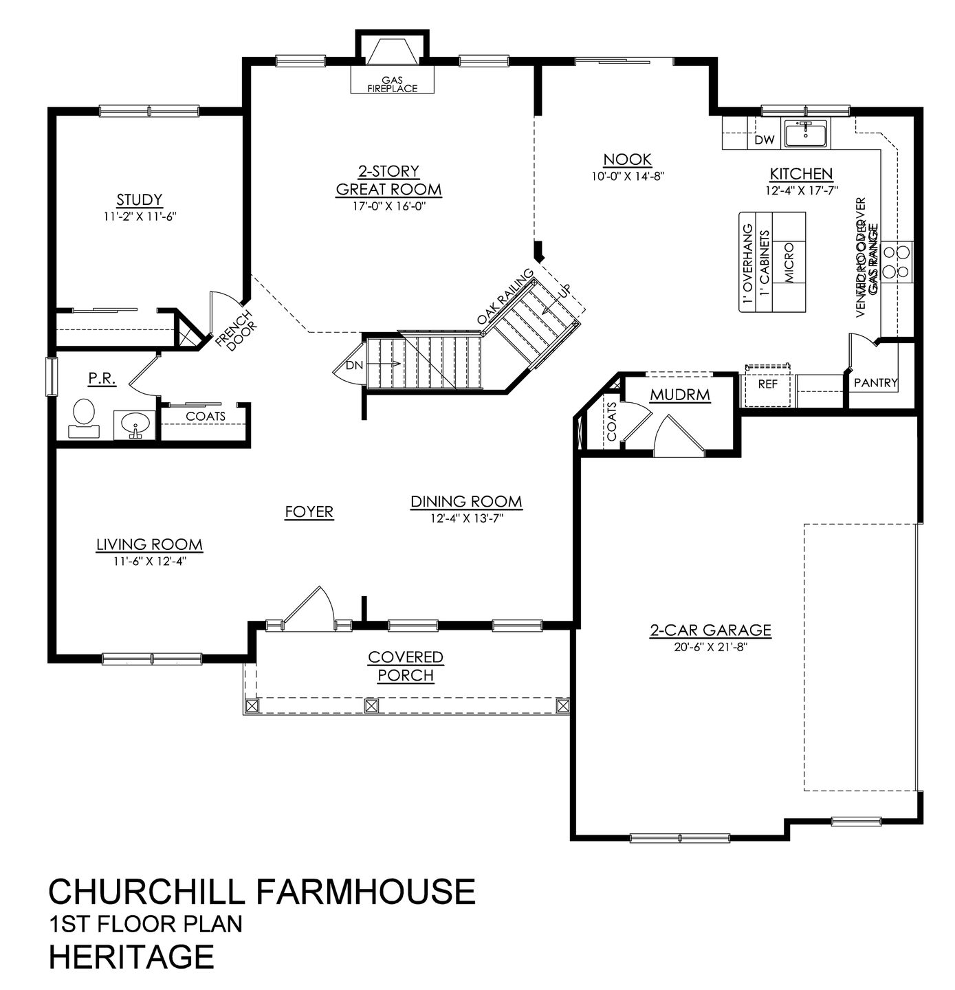 Churchill Farmhouse Heritage Series- 1st Floor Plan