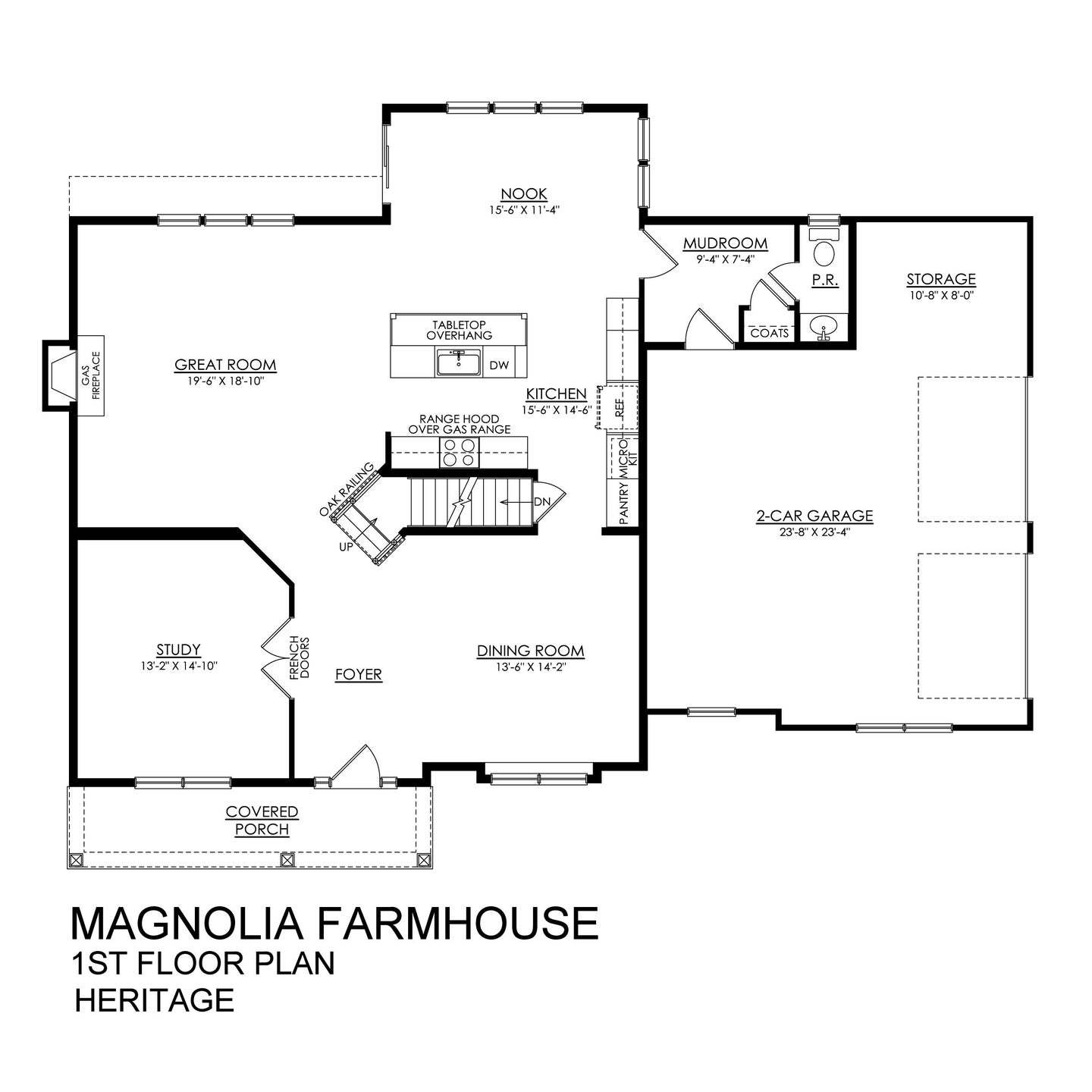 Magnolia Farmhouse Heritage Series - 1st Floor Plan