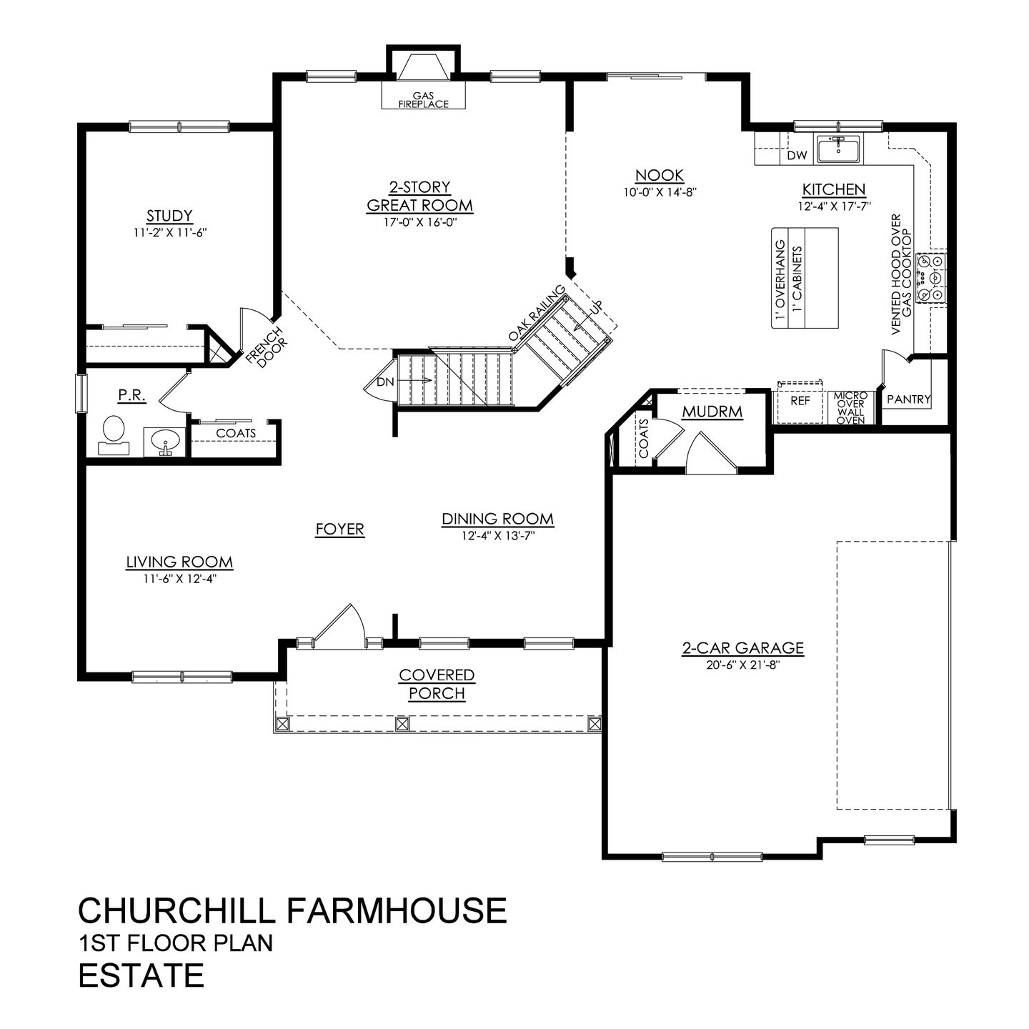 Churchill Farmhouse Estate Series- 1st Floor Plan