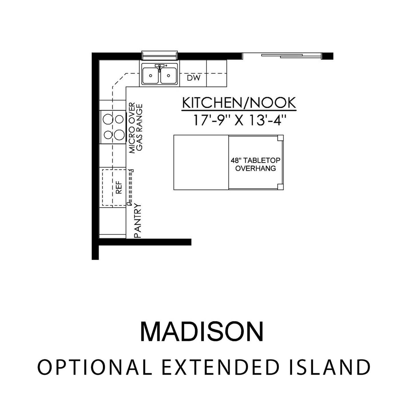 Madison Optional Extended Island