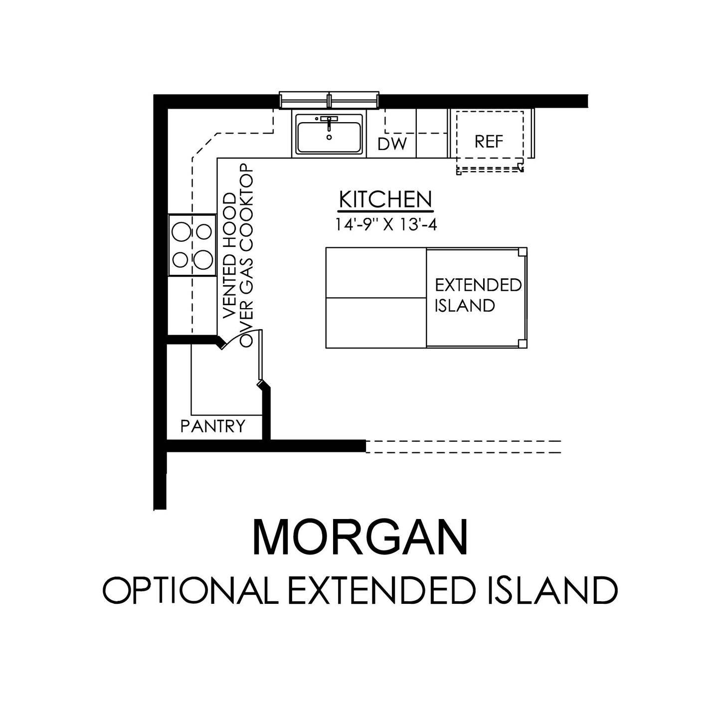 Morgan Optional Extended Island