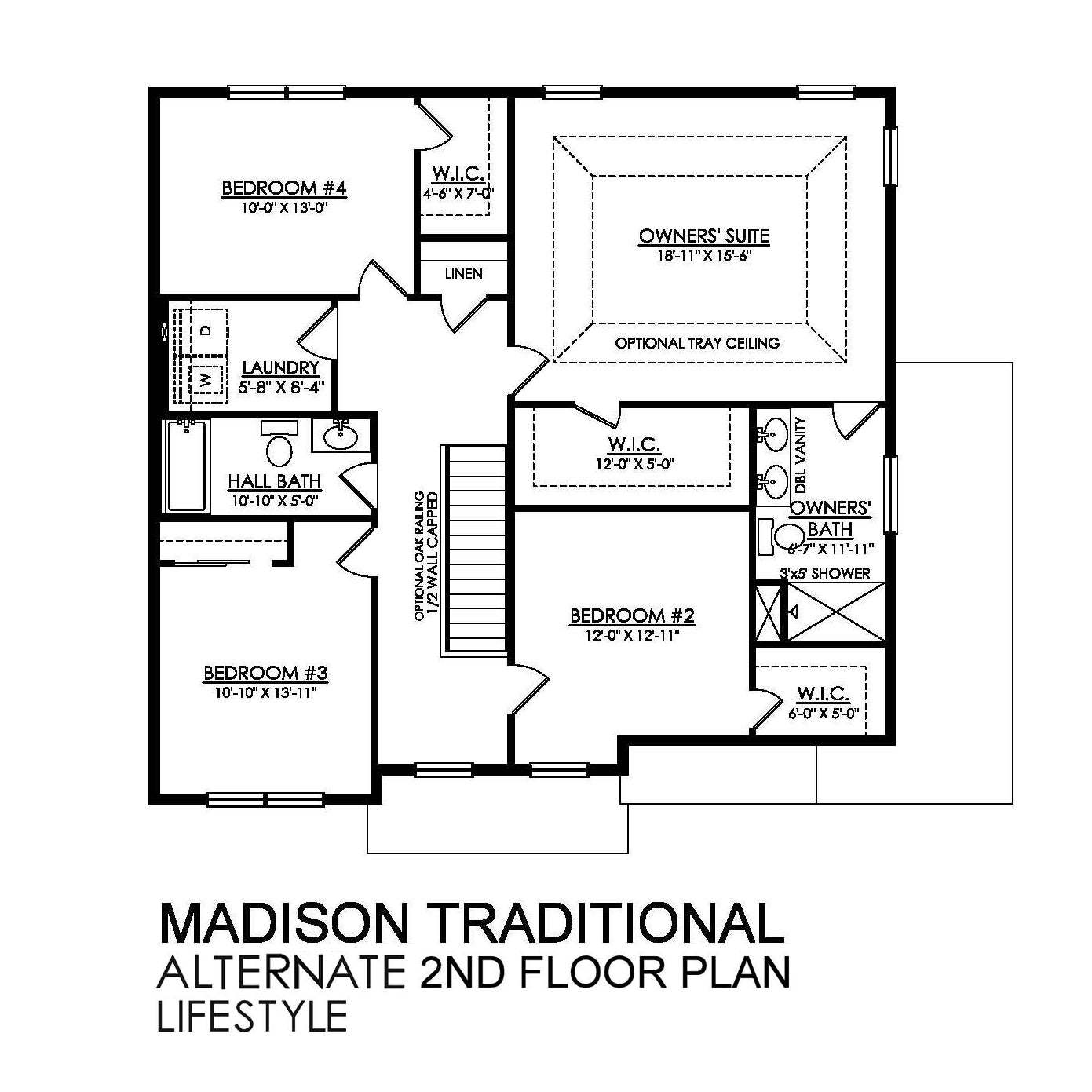 Madison Lifestyle Series - Alternate Second Floor