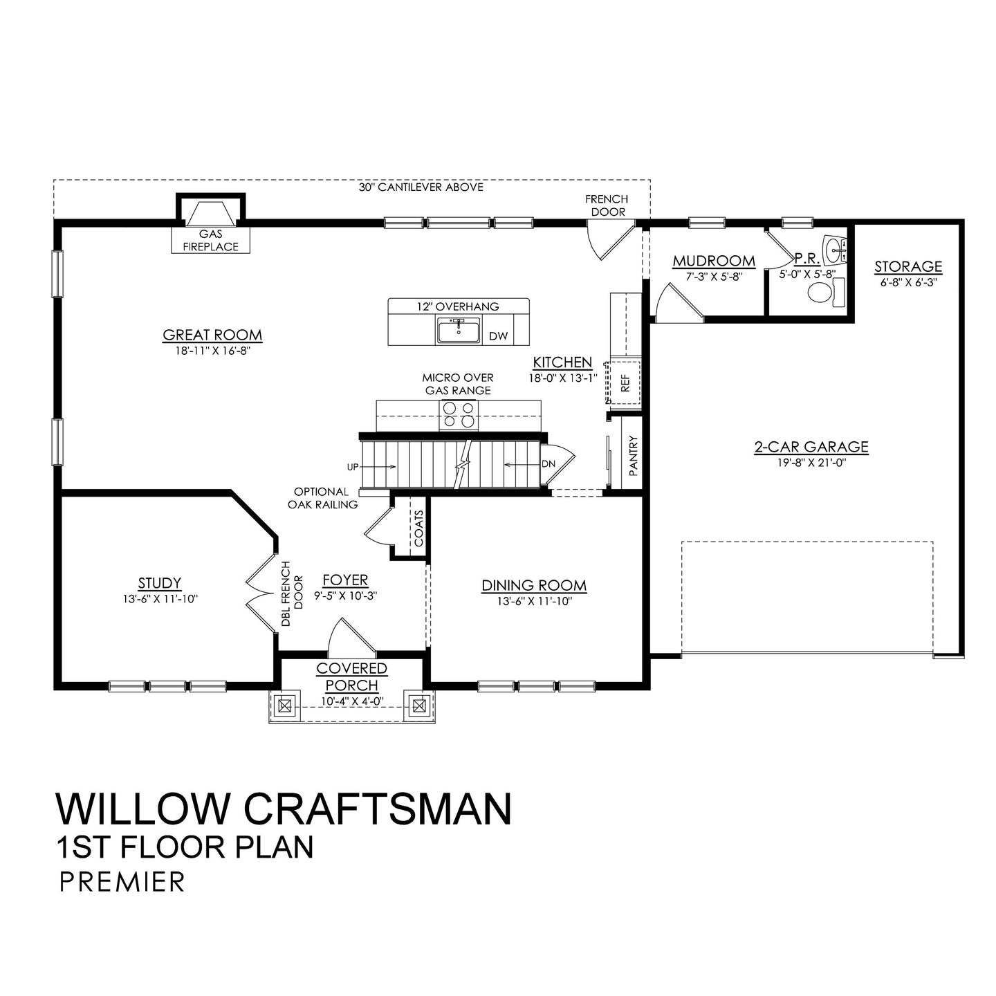 Willow Craftsman Premier Series - 1st Floor