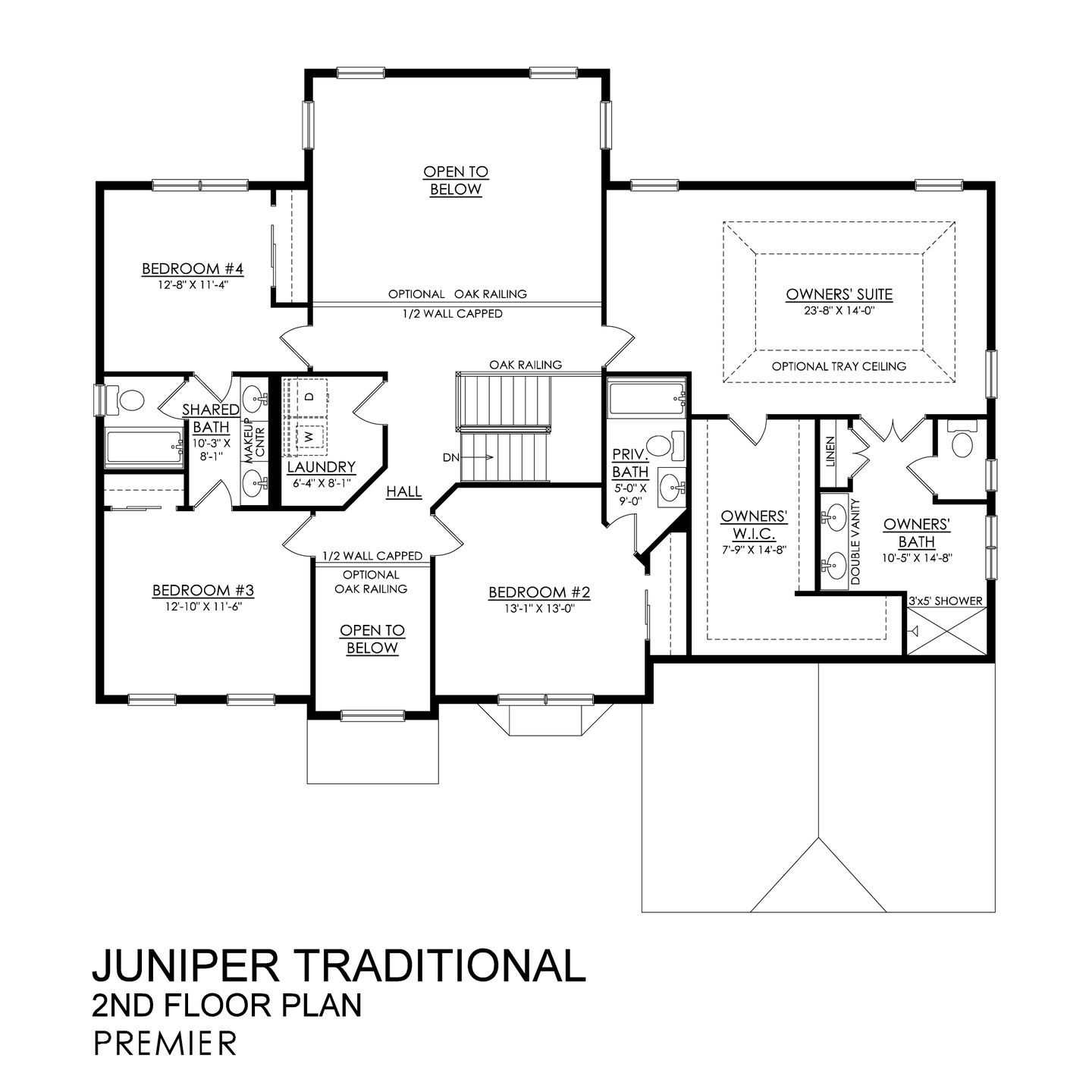 Juniper Traditional Premier Series- 1st Floor Plan