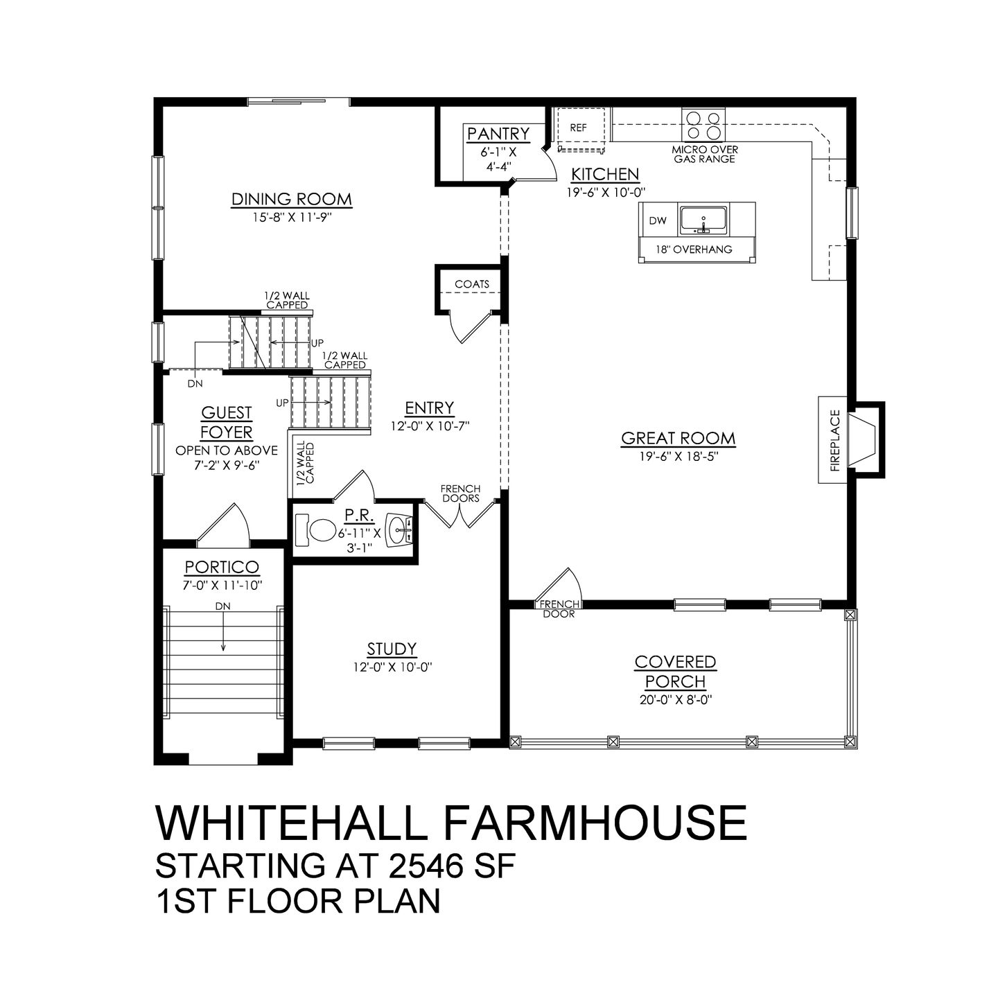 Whitehall Farmhouse - 1st Floor Plan