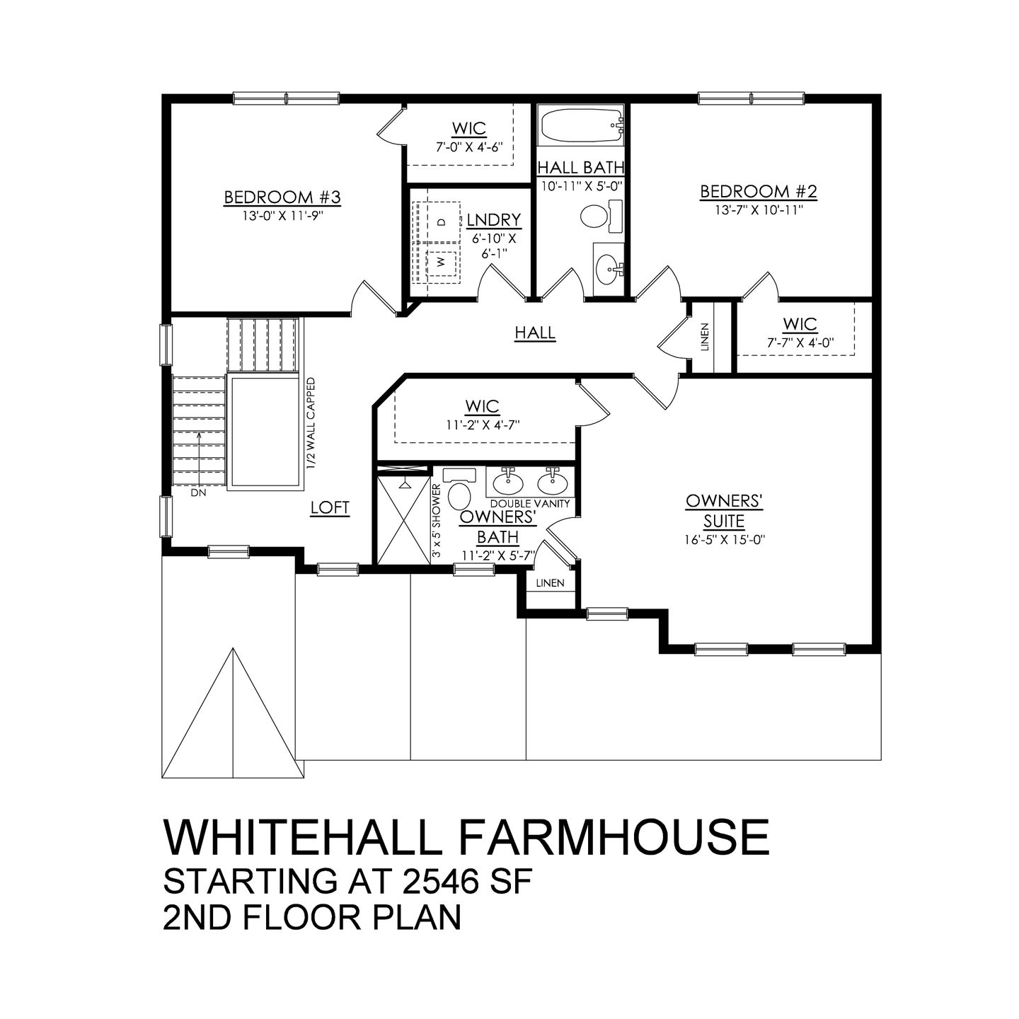 Whitehall Farmhouse - 2nd Floor Plan