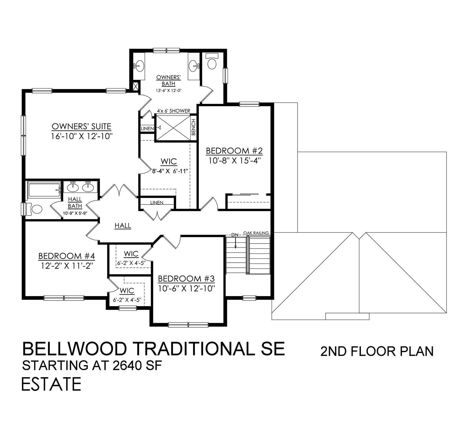 Bellwood Traditional Estate Series- 2nd Floor Plan