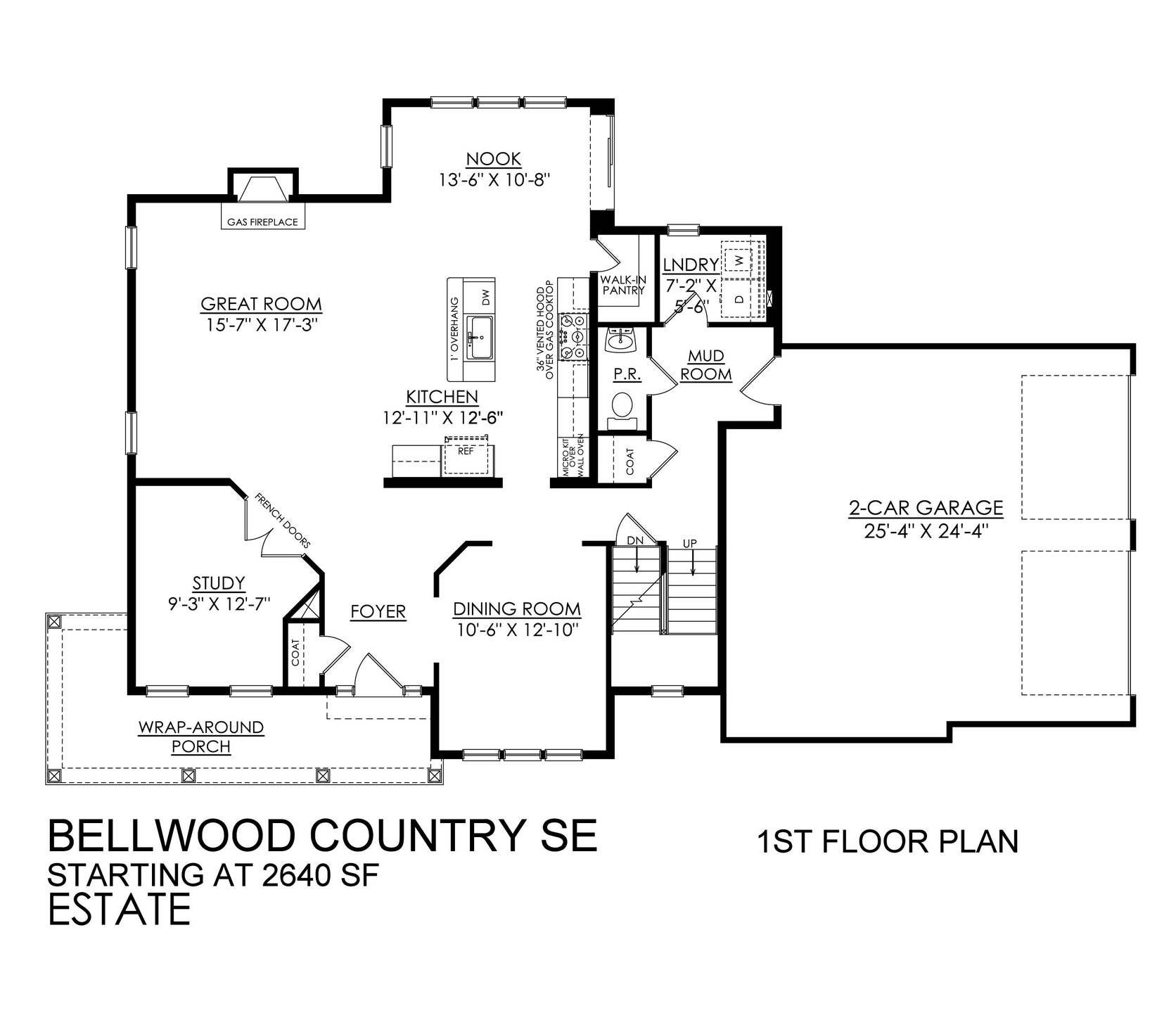Bellwood Country Estate Series- 1st Floor Plan