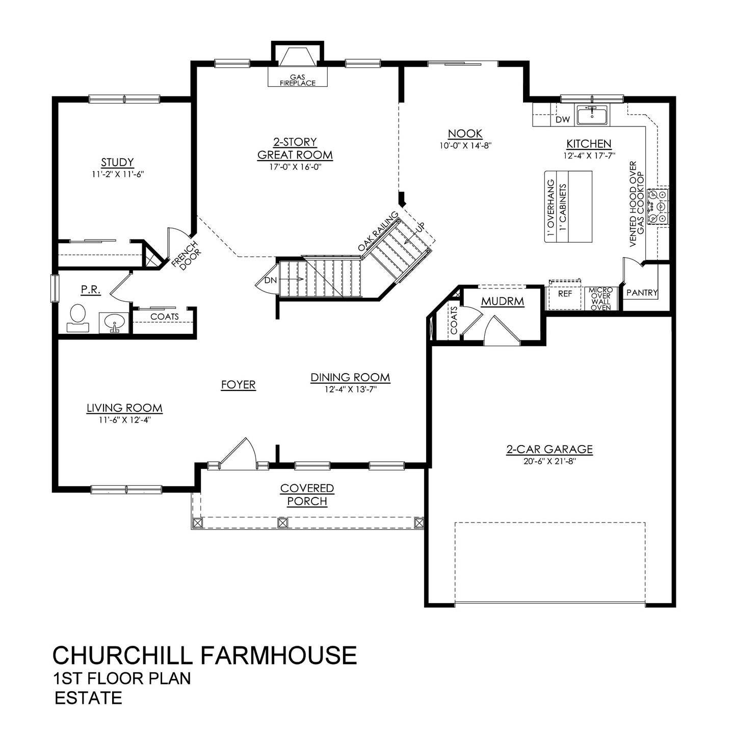 Churchill Farmhouse Estate Series- 1st Floor Plan