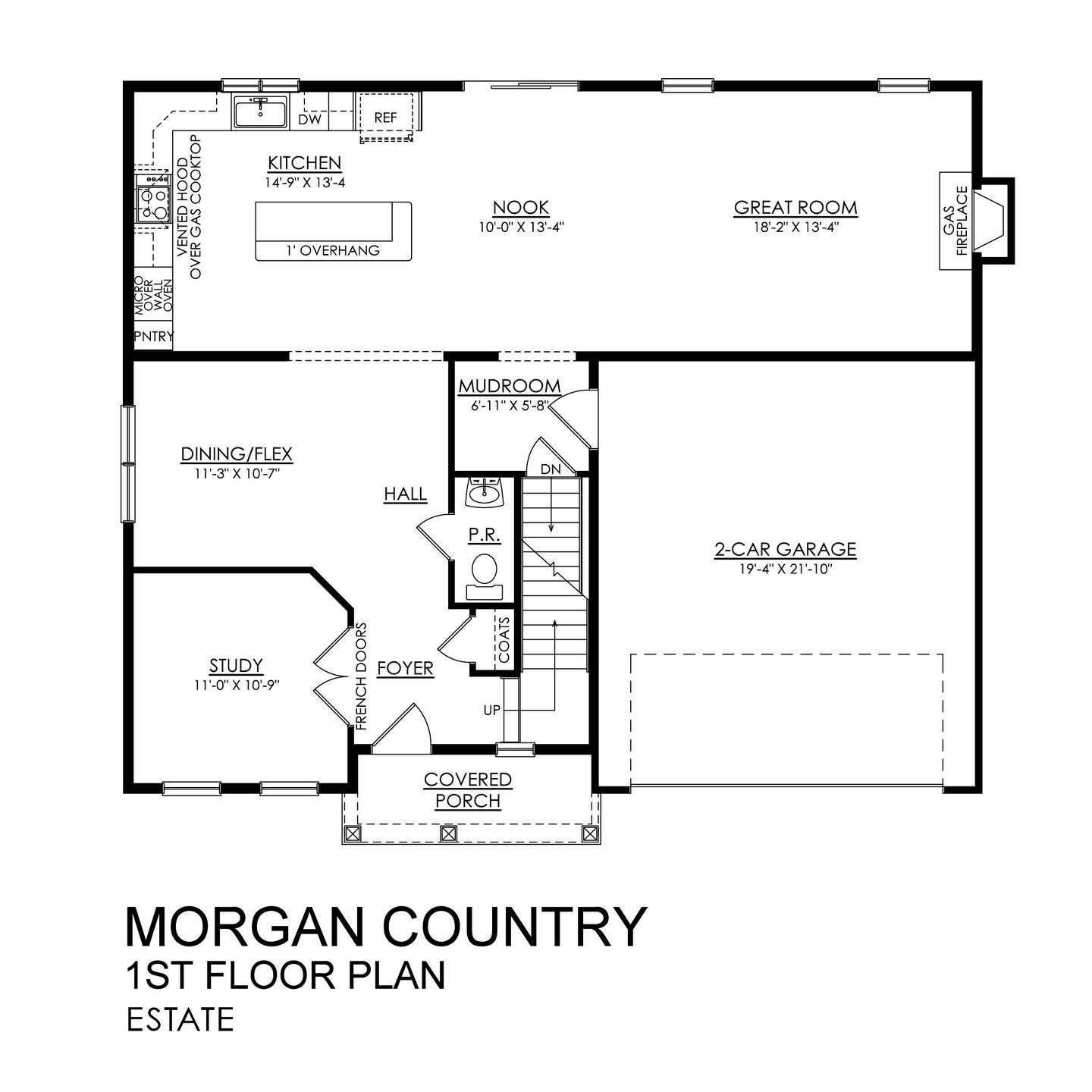 Morgan Country Estate Series - 1st Floor Plan