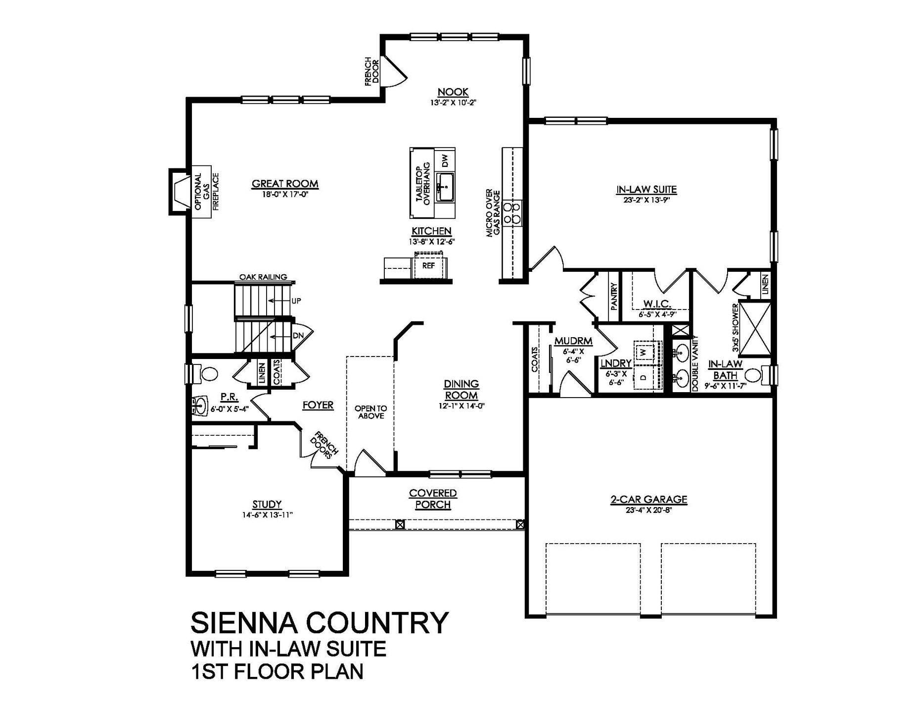 Sienna Country with Optional In-Law Suite - 1st Floor
