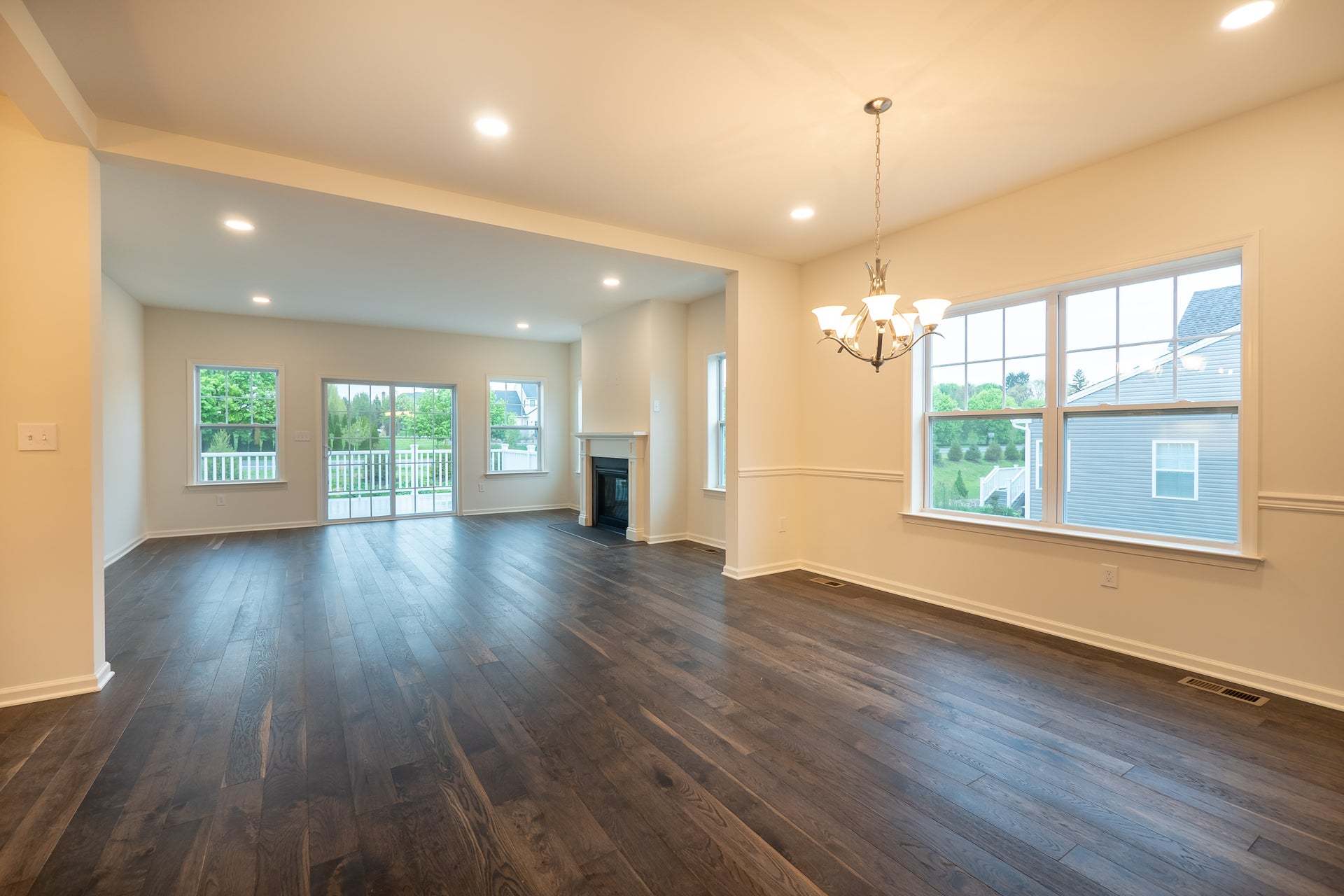 Franklyn Great Room & Dining Room (Optional Fireplace)
