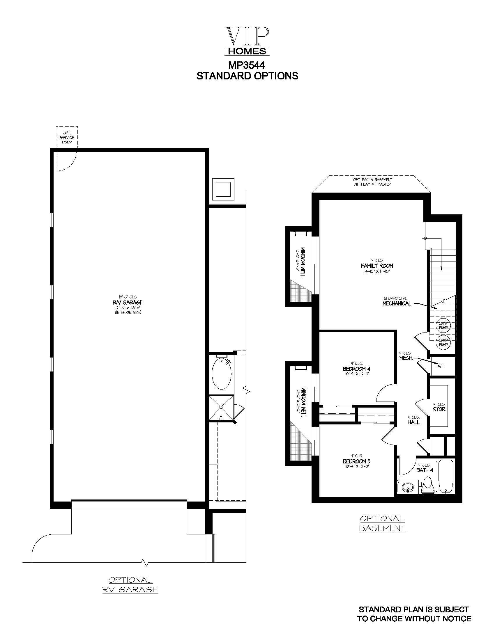 FLOOR PLAN OPTION 1-3544