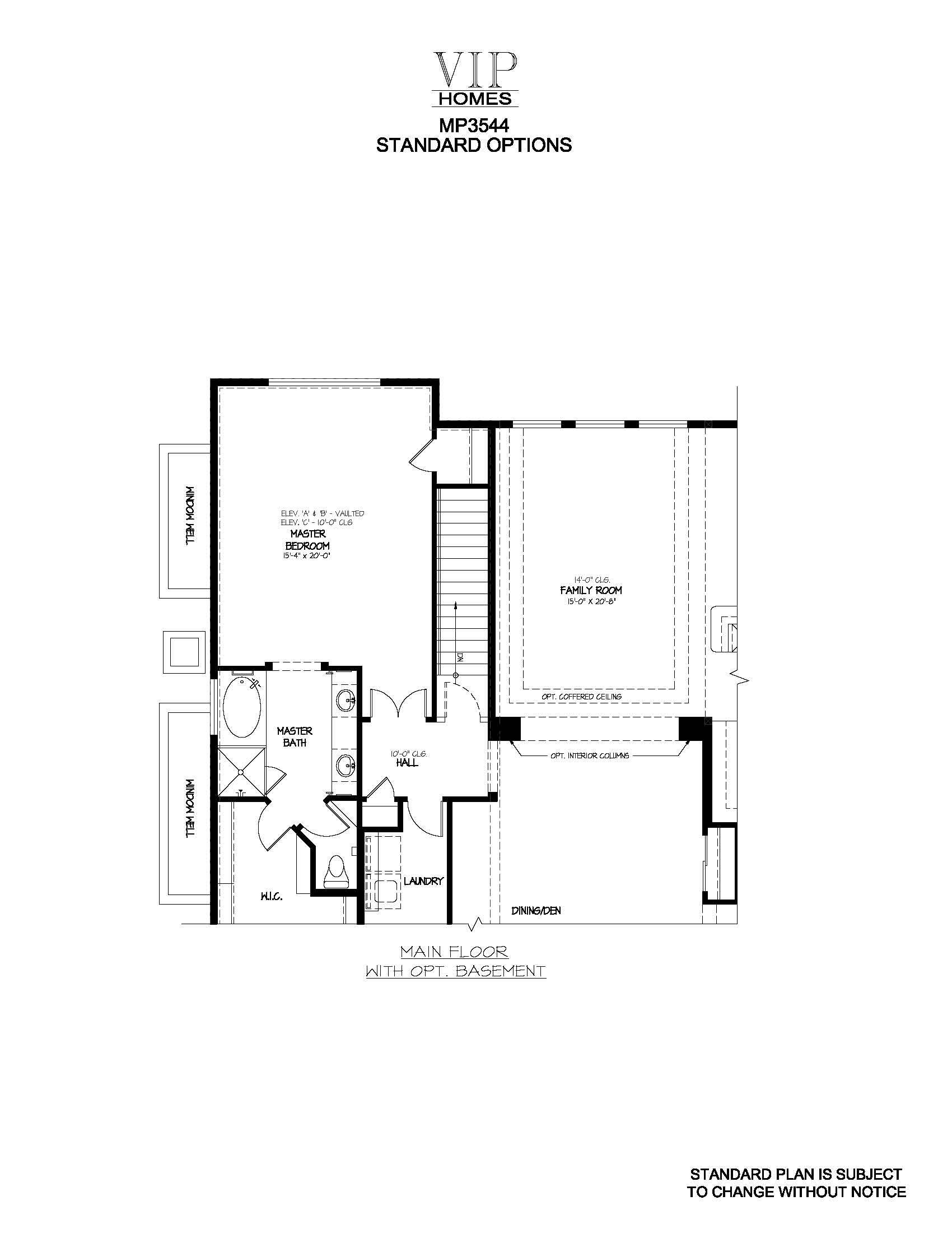 FLOOR PLAN OPTION 2-3544