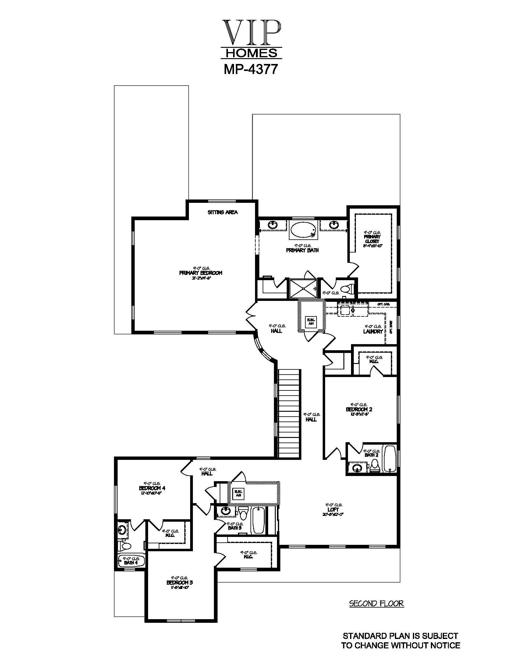 MP-4377 2ST FLOOR PLAN