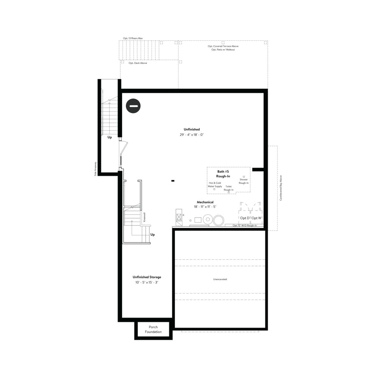 Unfinished Lower Level