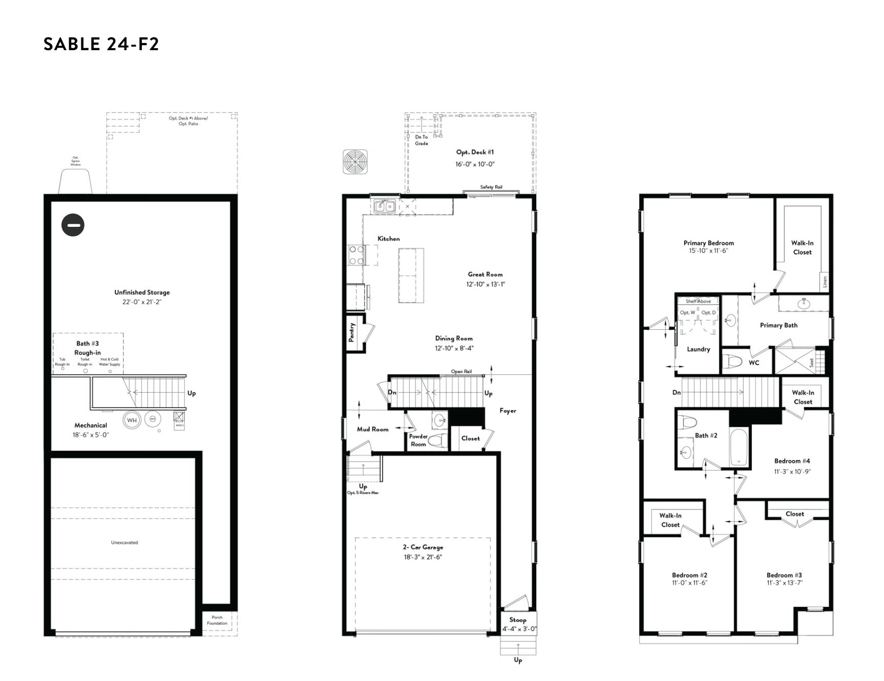 All Levels Unfinished Basement