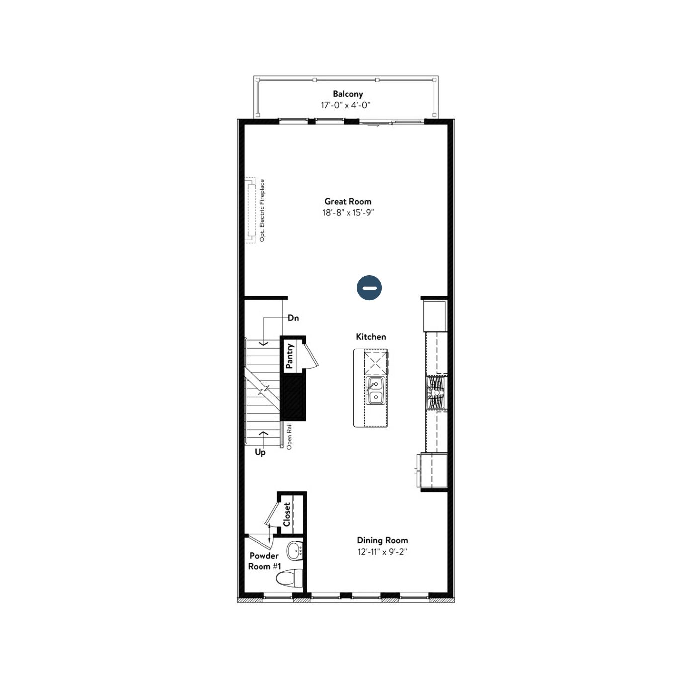 Main Level with Standard Island