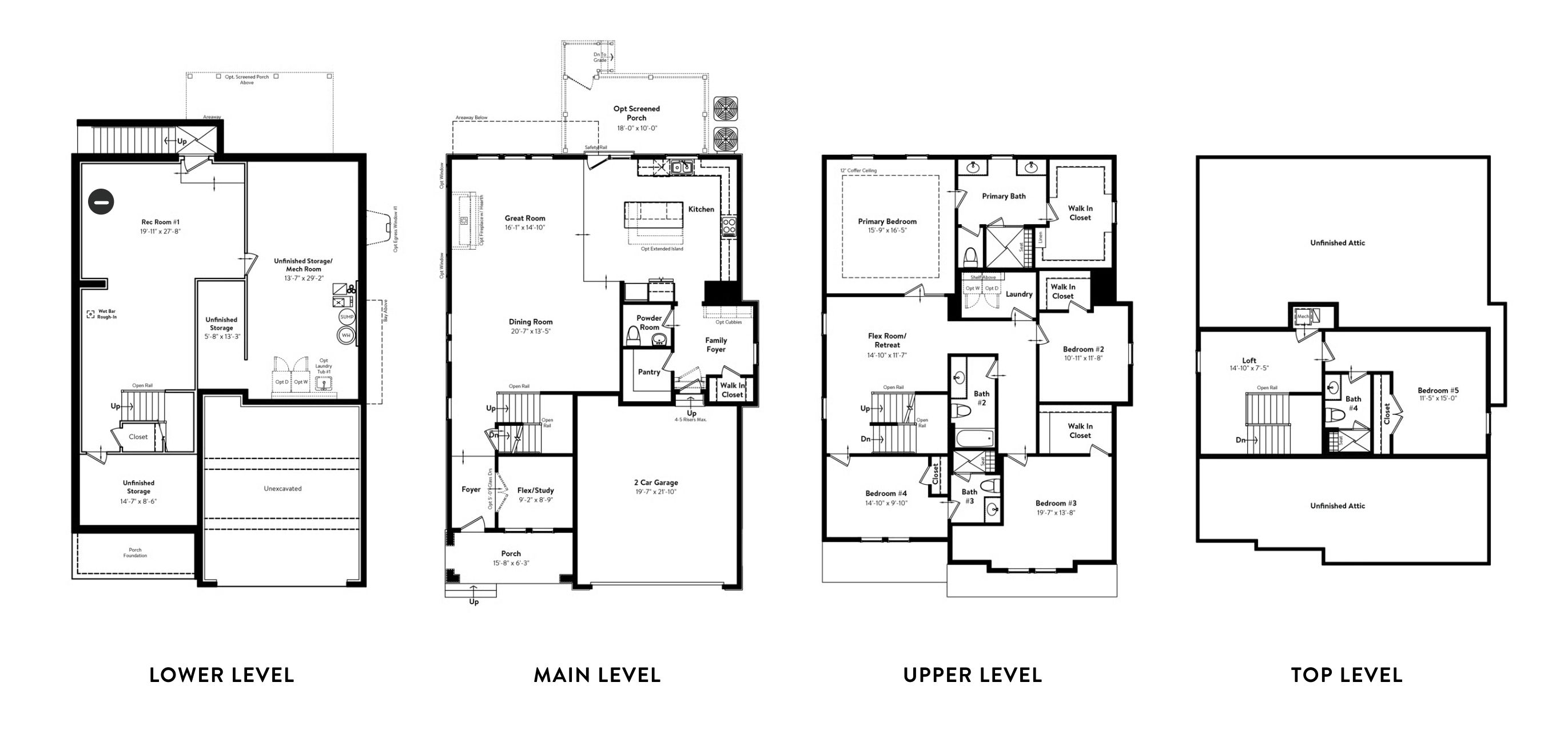 All Levels Unfinished Basement
