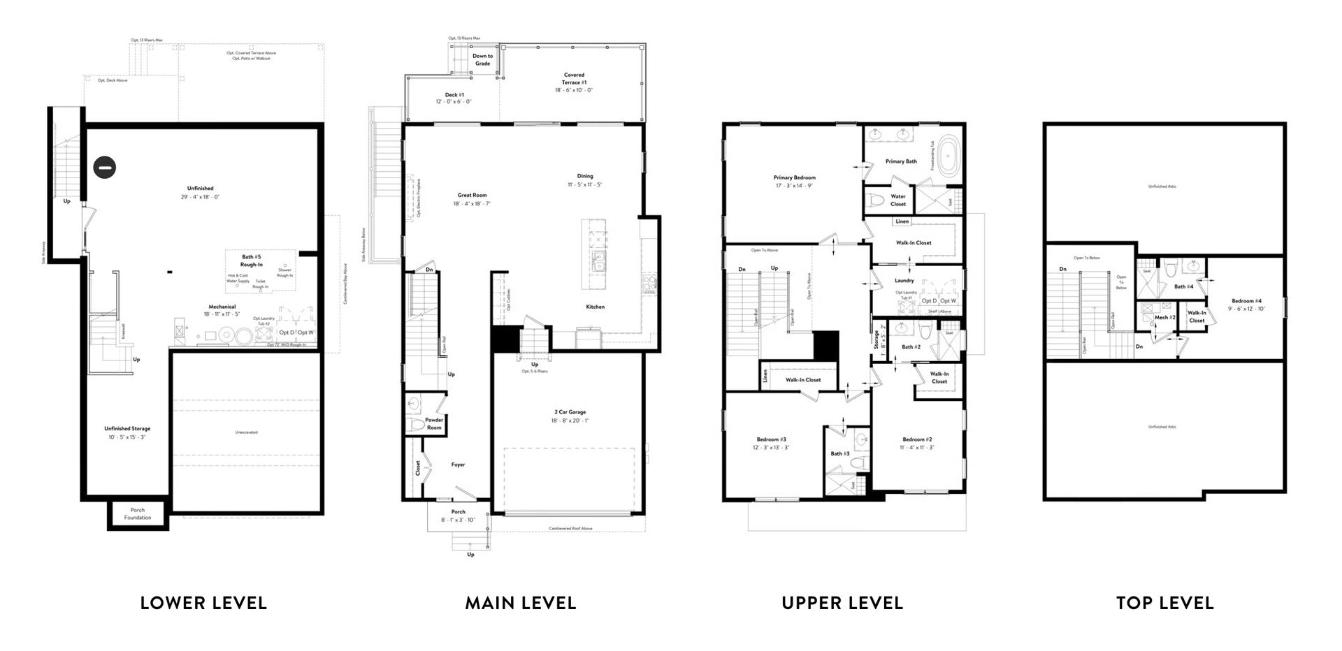 All Levels Unfinished Basement