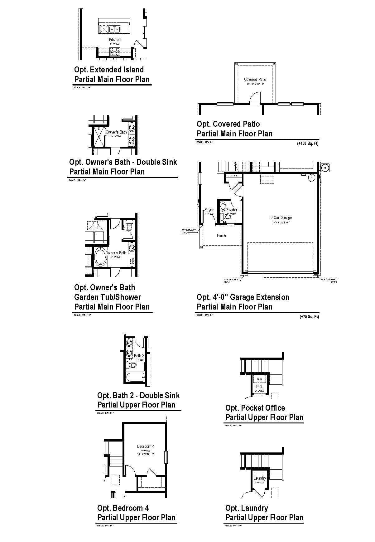Harmony View Floor plan options