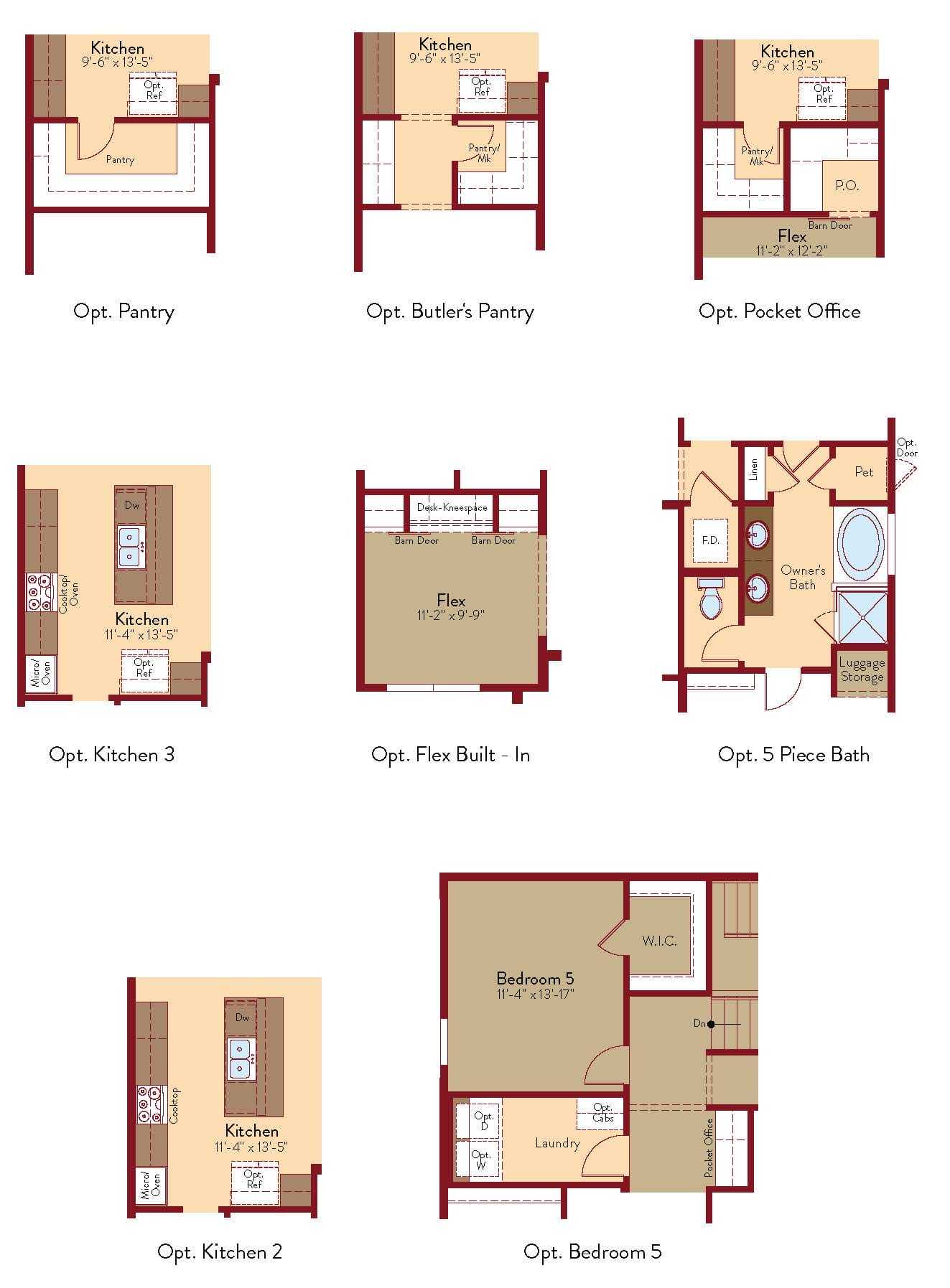 Bliss floor plan options 2691-skybrooke thoughful series
