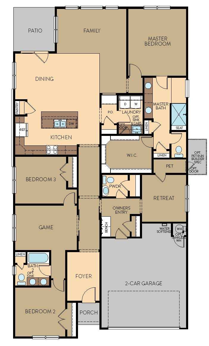 Zen Floor plan-2283 Skybrooke Thoughtful Series