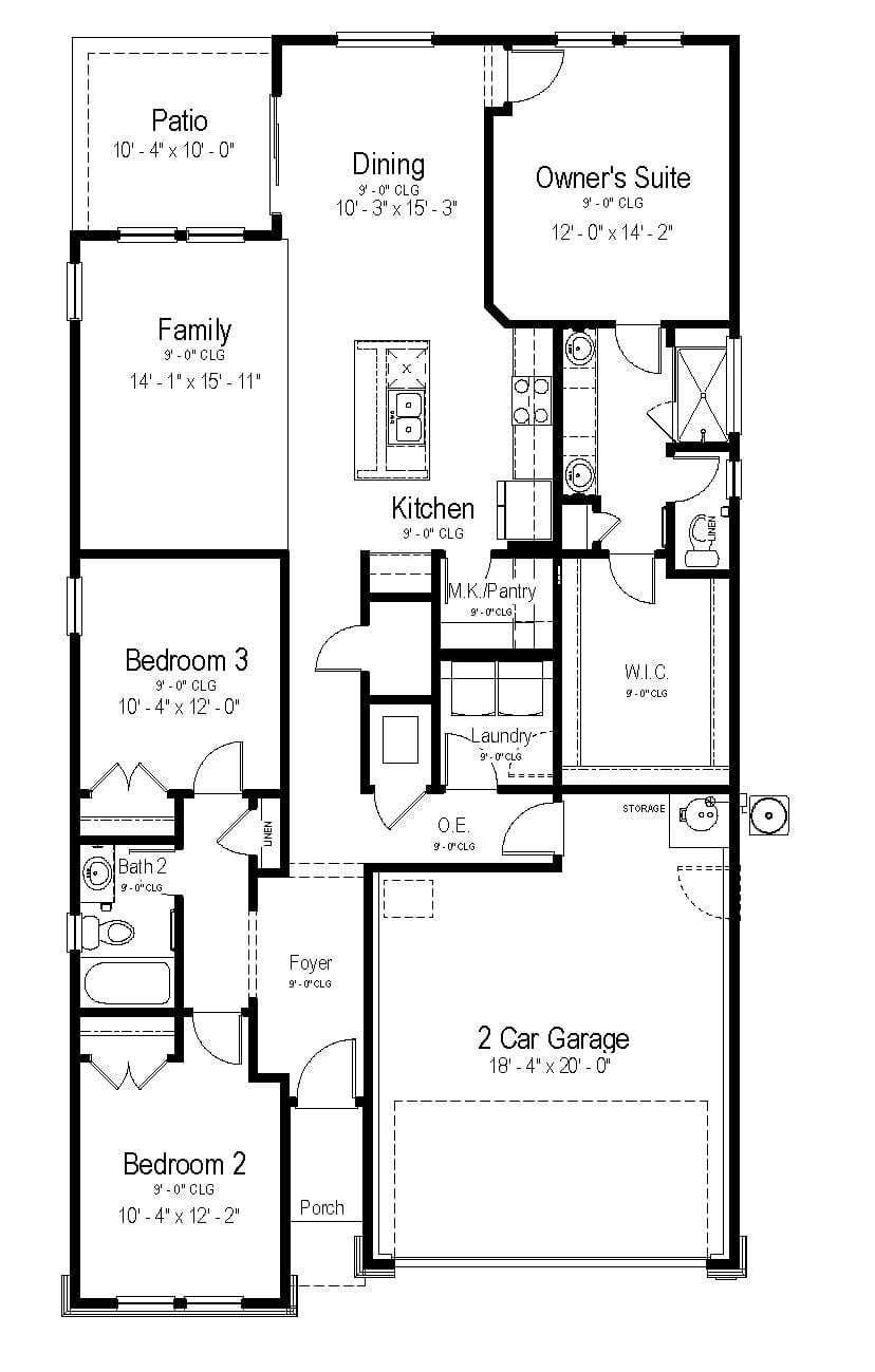 Desert View floor plan 1609