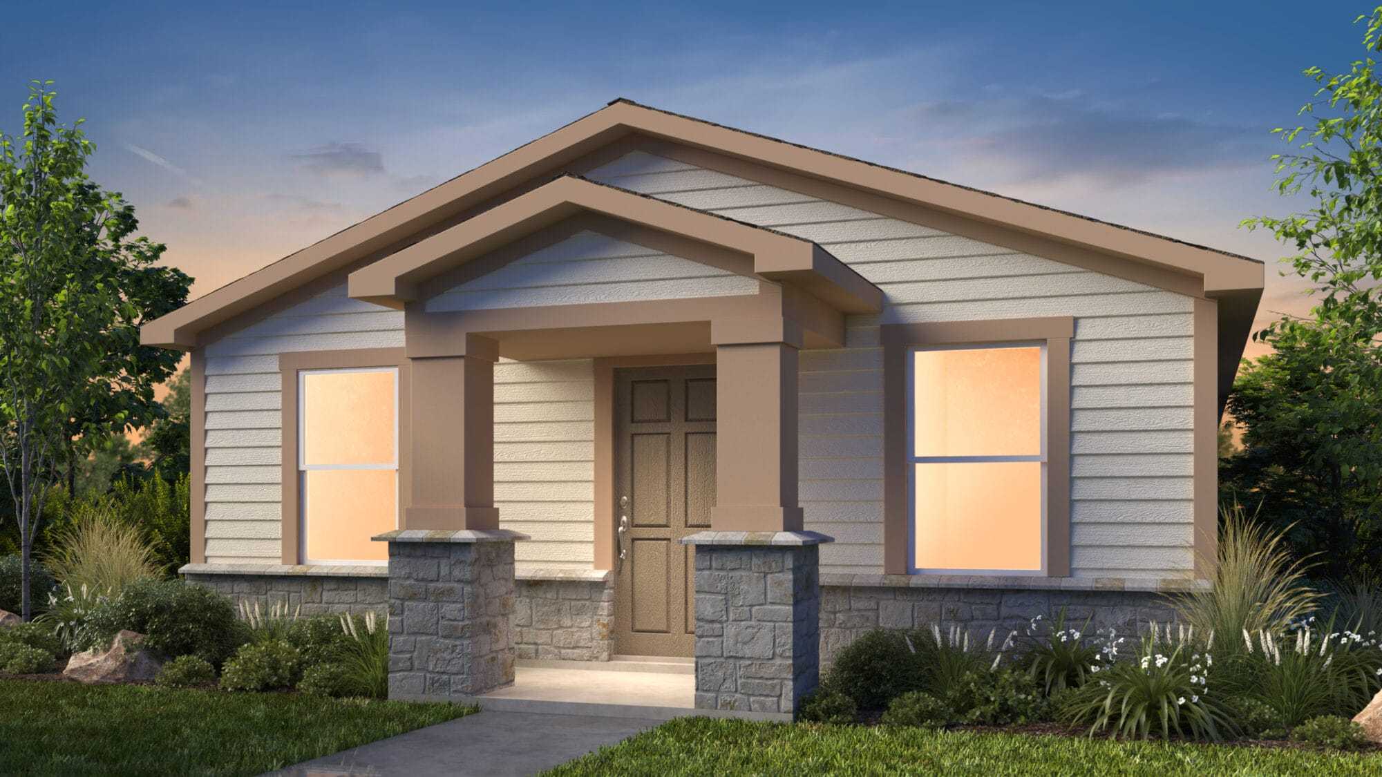Cuervo Plan at Wolf Creek in Laredo, TX by Armadillo Homes A View Homes