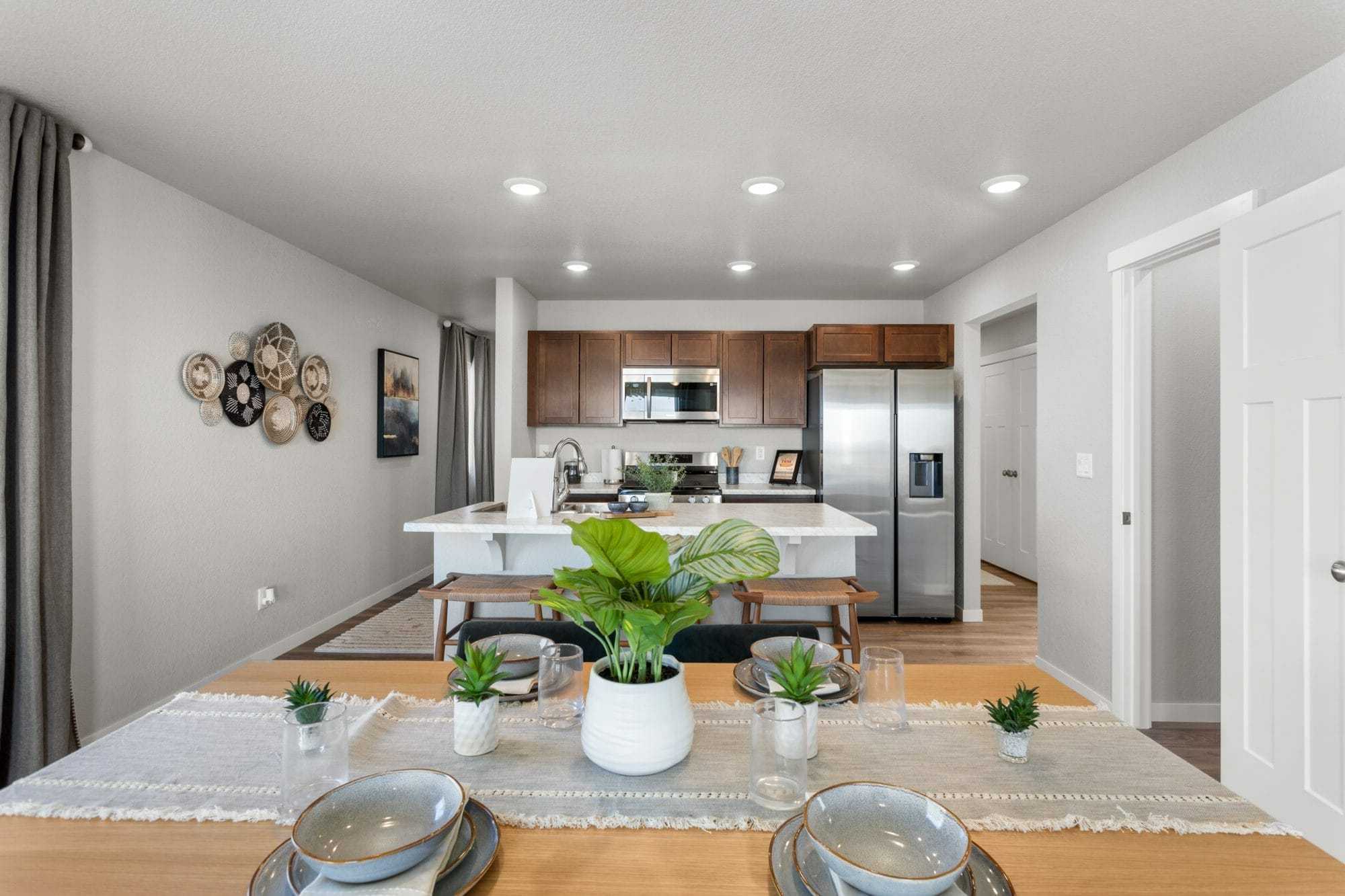 Hosting has never been easier with your custom kitchen and dedicated dining area.