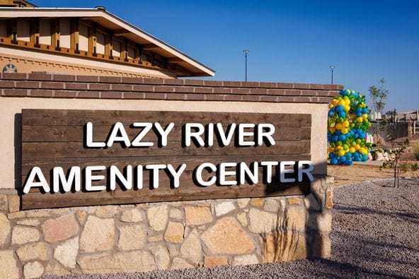 lazy river amenity center sign