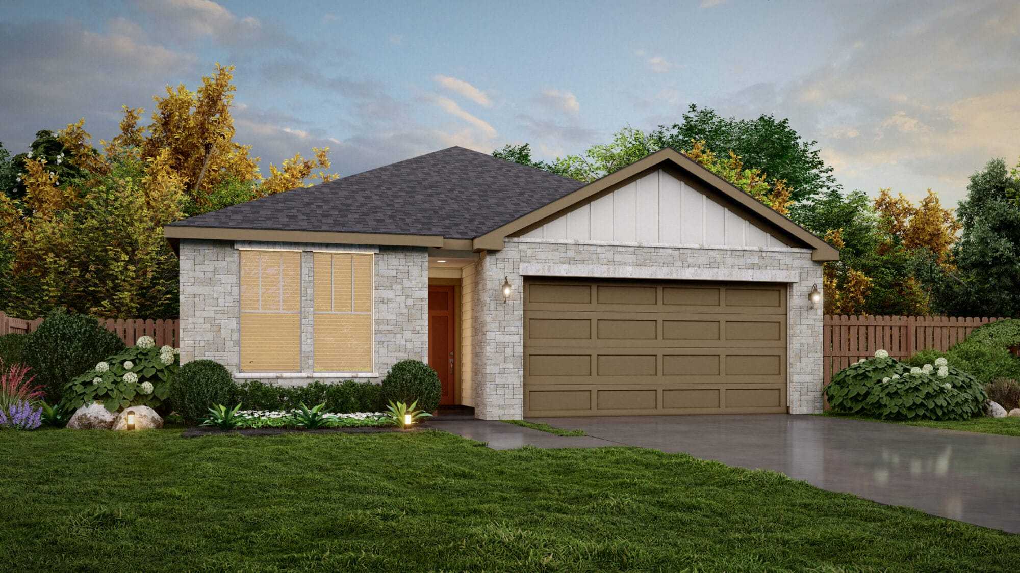 garden view elevation C