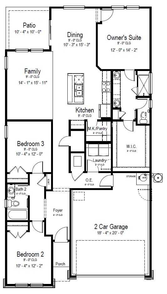 Garden View Floor Plan